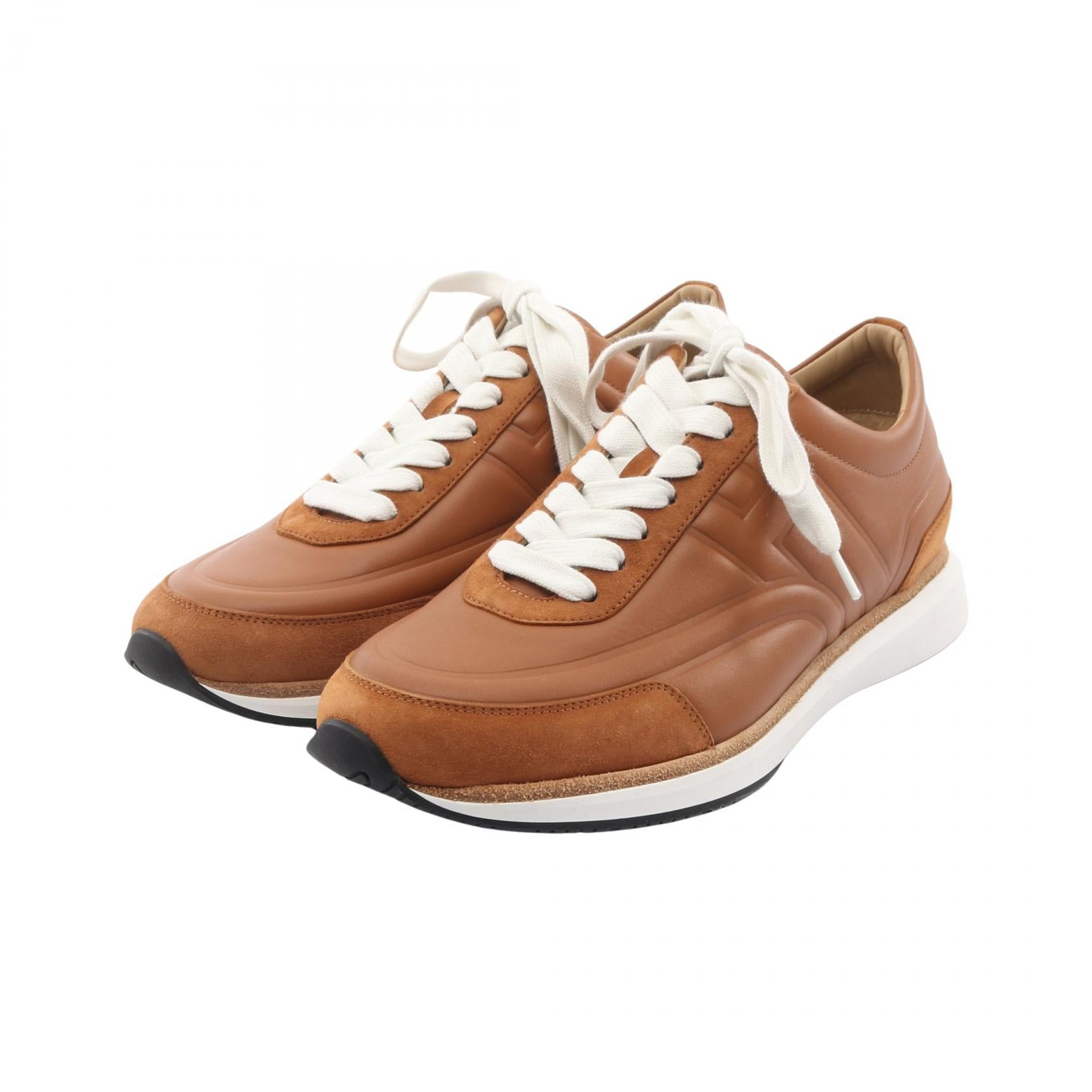 Hermes Easy Leather Suede Sneakers