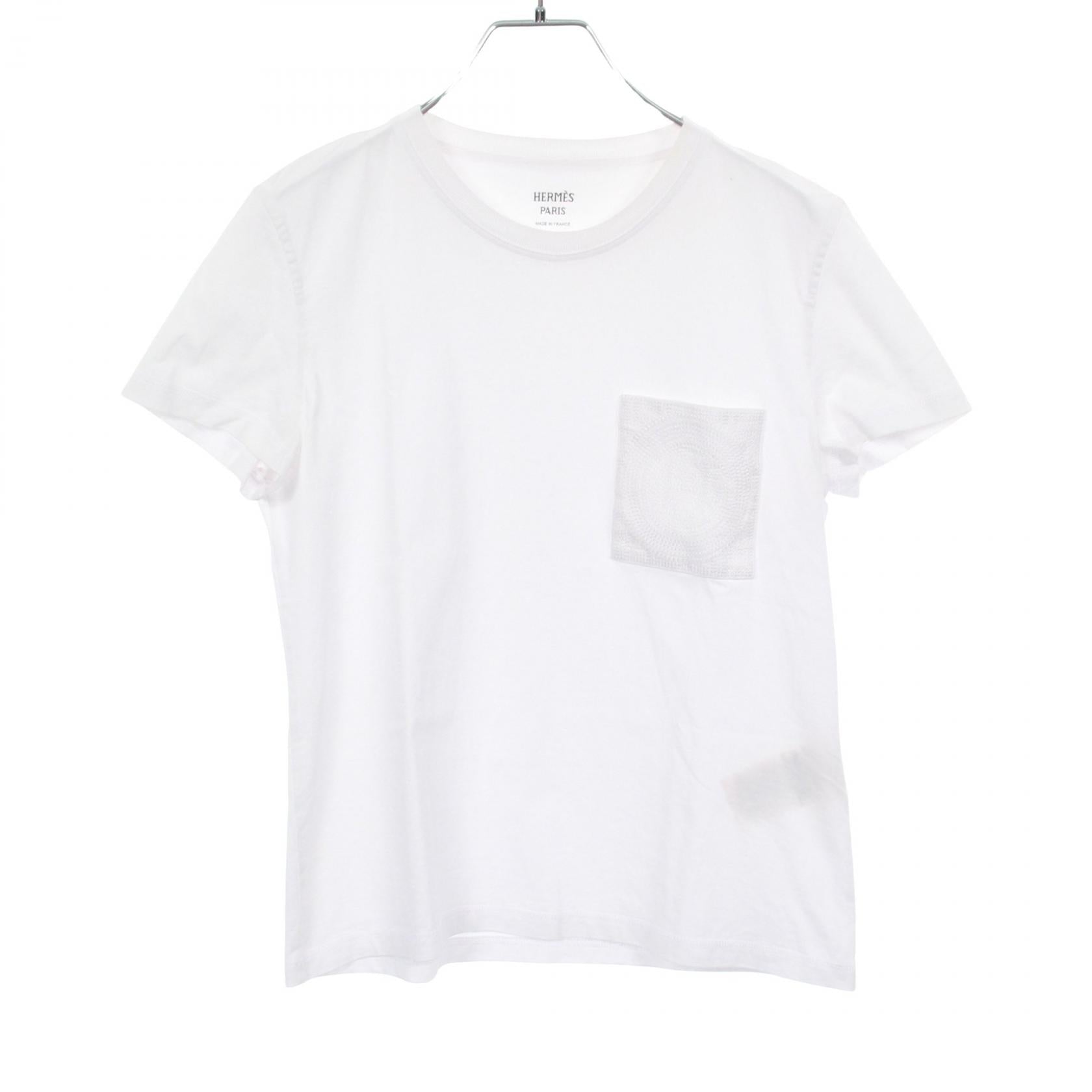 Hermes Mosaique H Embroidery Cotton Top