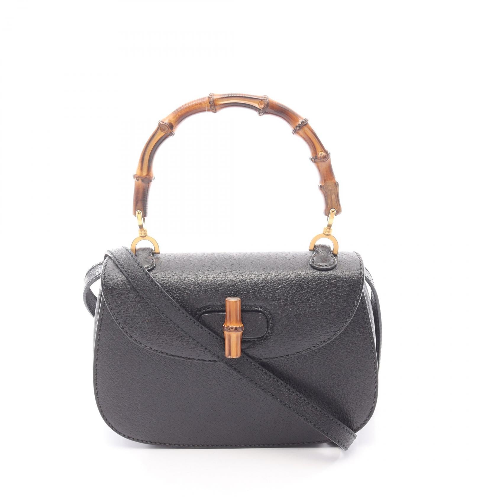 Gucci Bamboo Leather Handbag