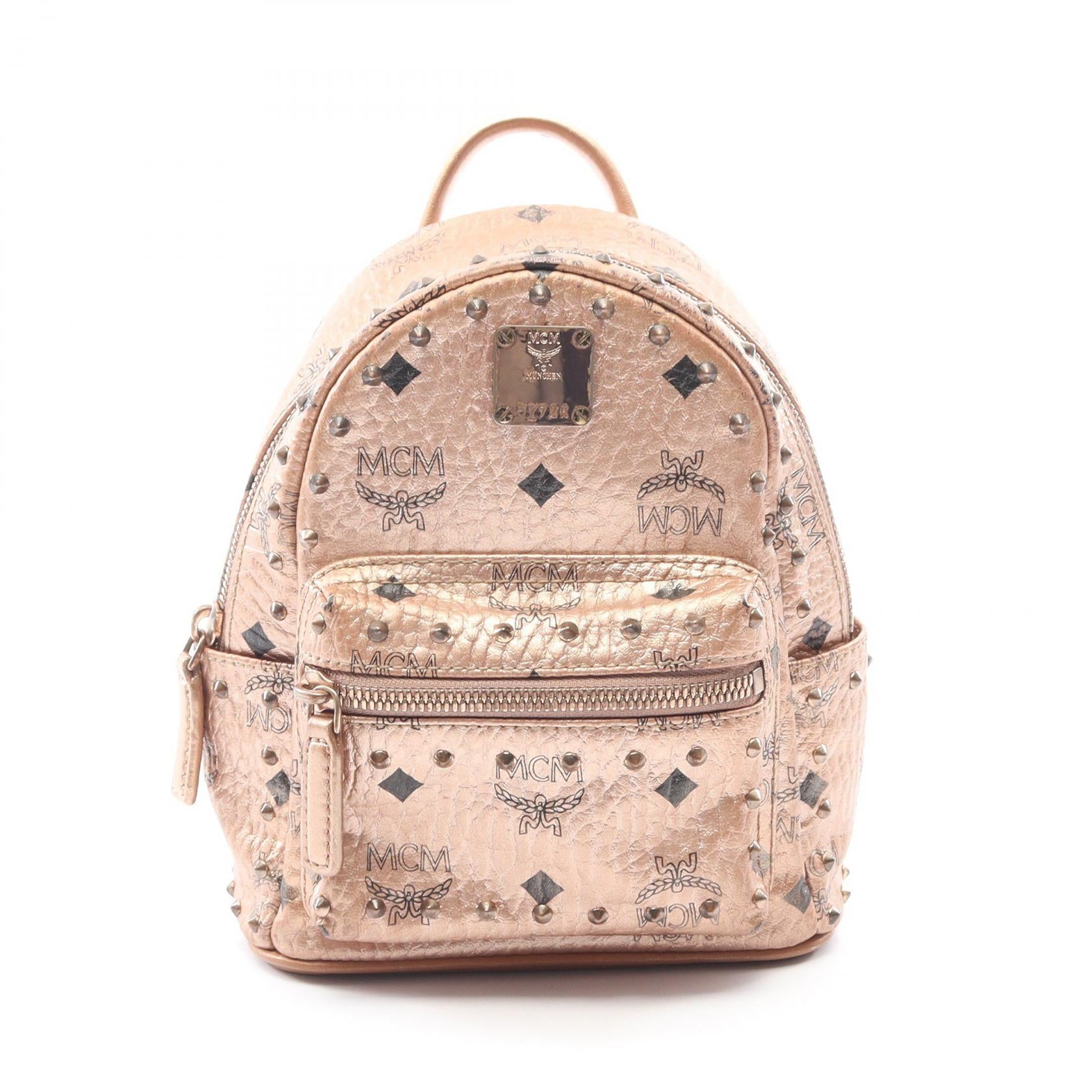 MCM Bebebo Mini Backpack Leather Backpack
