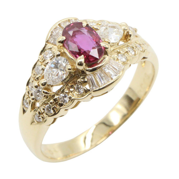 JEWELRY Au750 Ruby Diamond Ring