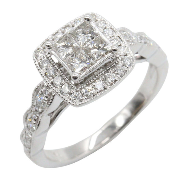 JEWELRY K14WG Diamond Ring