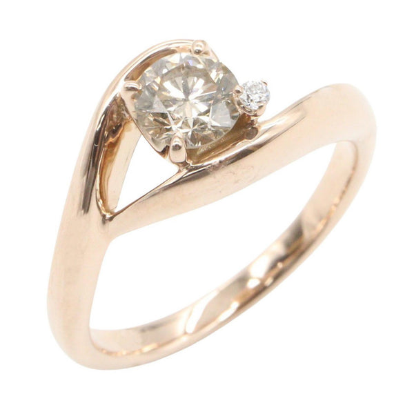 Au750 Pink Gold Diamond Ring