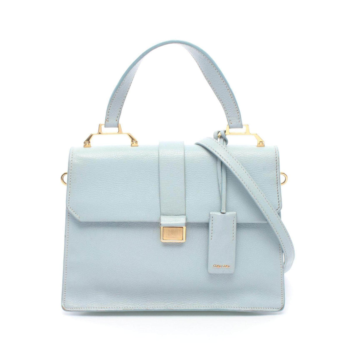 Miu Miu MADRAS Leather 2way Handbag
