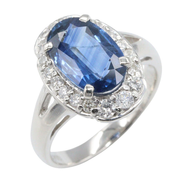 JEWELRY Platinum Diamond Sapphire Ring
