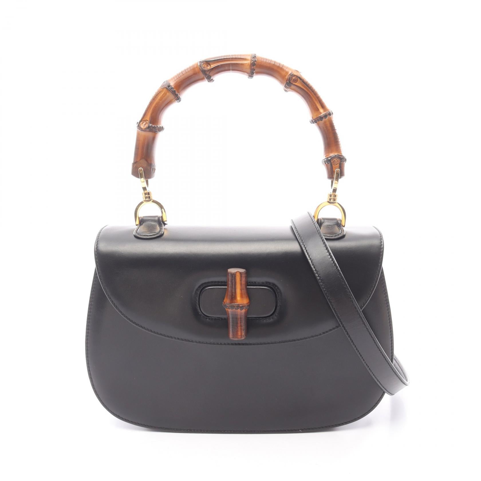 Gucci Bamboo Leather Handbag