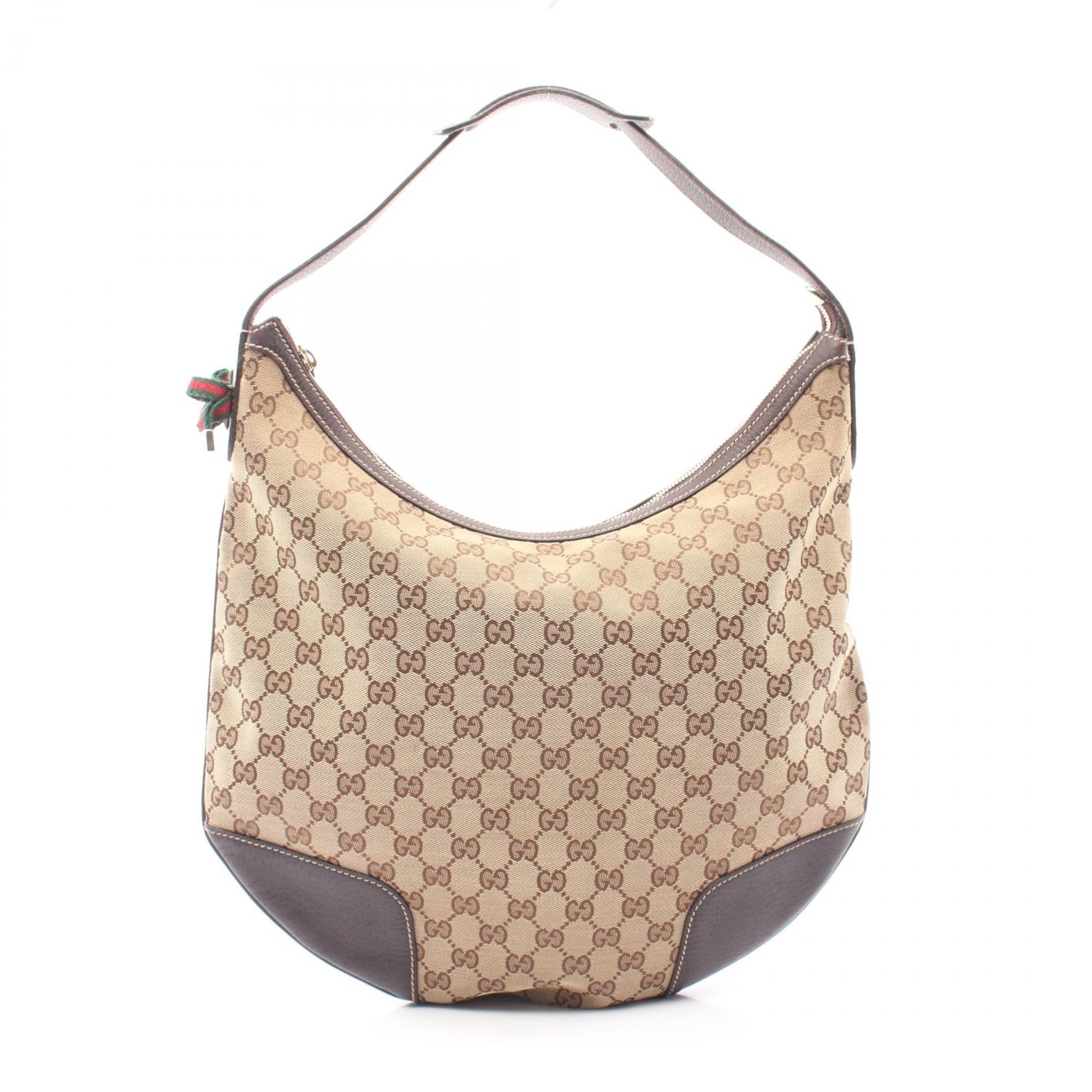 Gucci Princy GG Canvas Leather Shoulder Bag