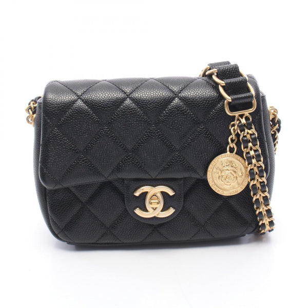 CHANEL Mini Matelasse Grained Calf Shoulder Bag