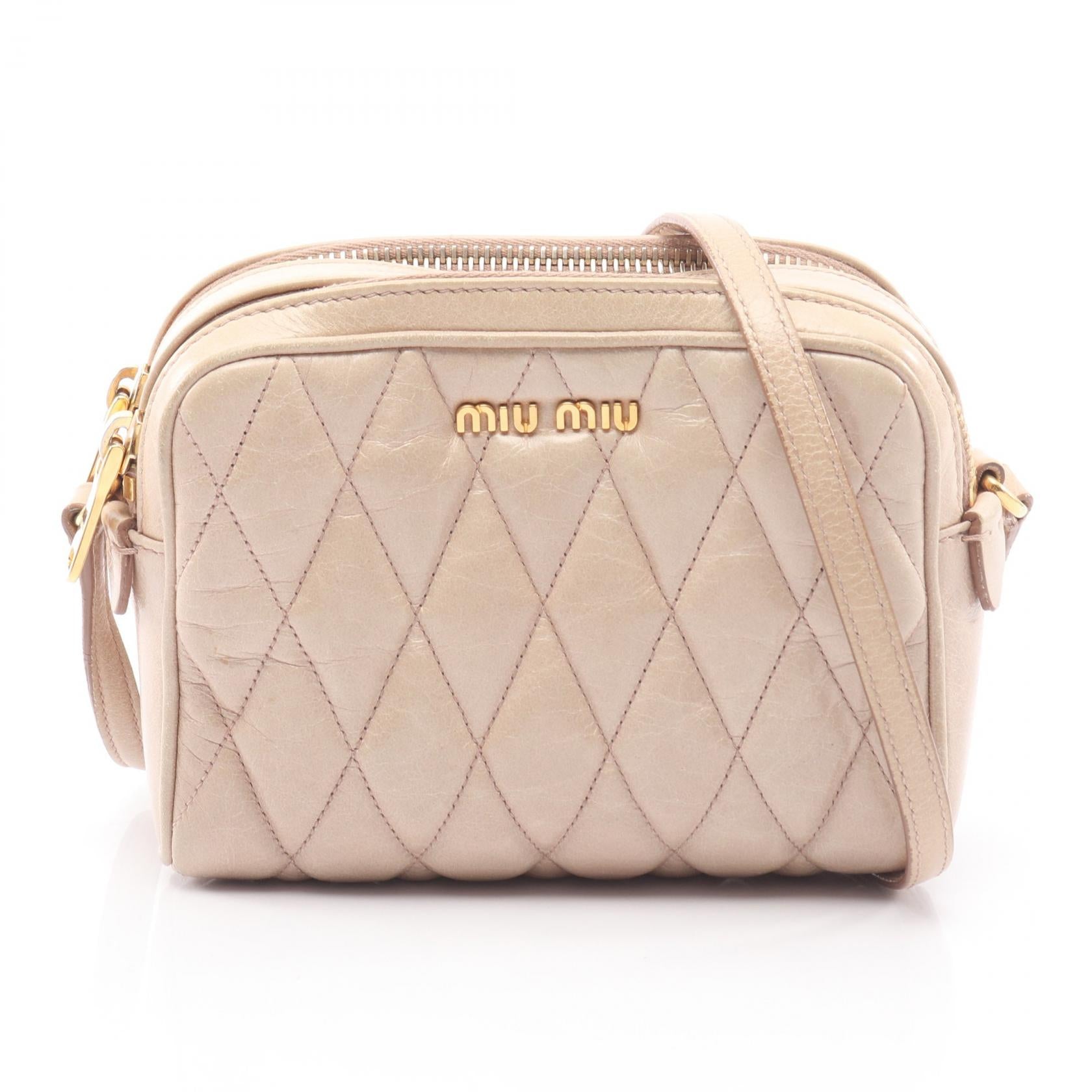 Miu Miu Matelasse Leather Shoulder Bag