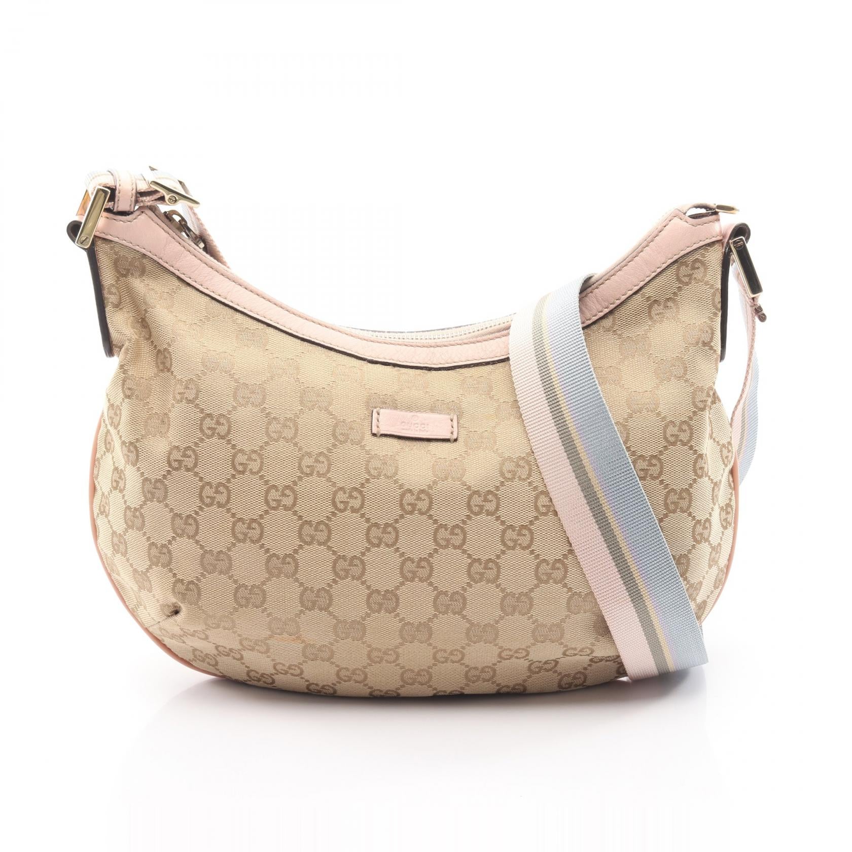 Gucci GG Canvas Leather Shoulder Bag
