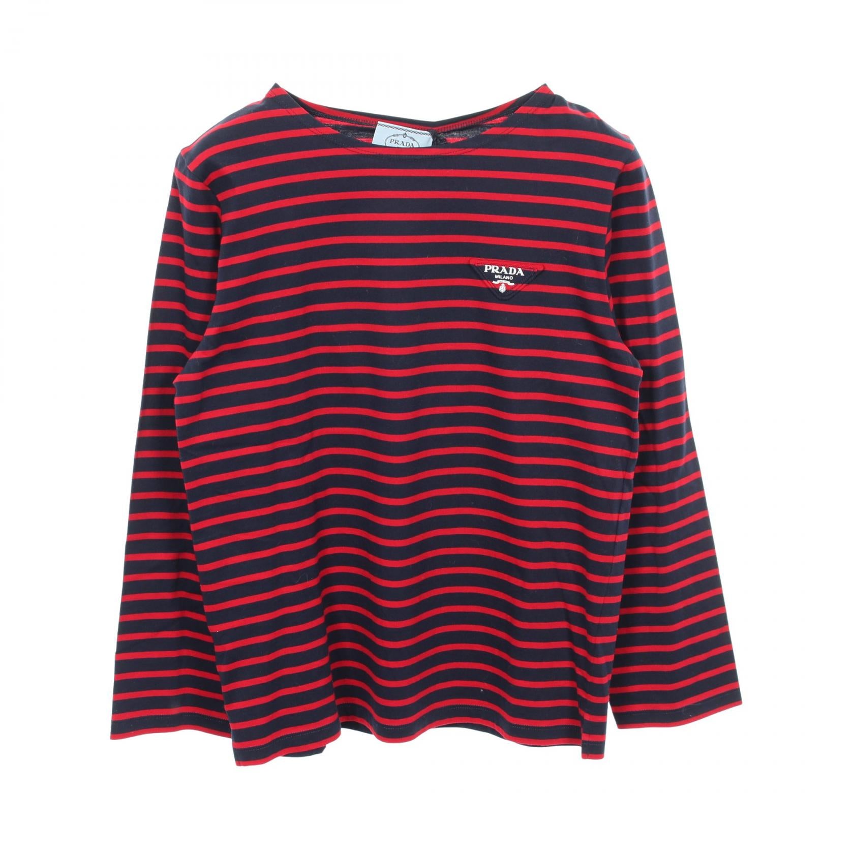Prada Cotton Long Sleeve Top