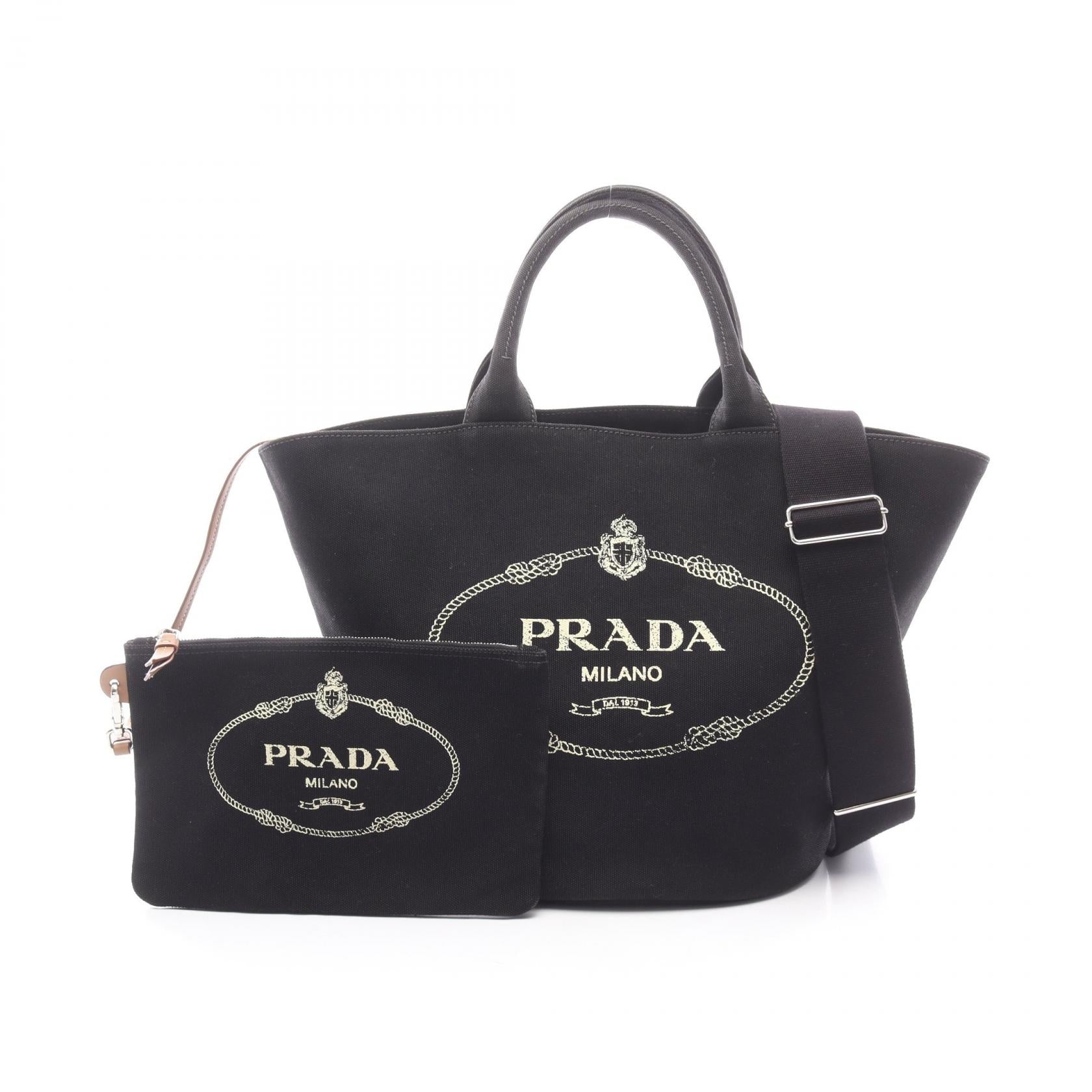 PRADA CANAPA Canvas Tote Bag