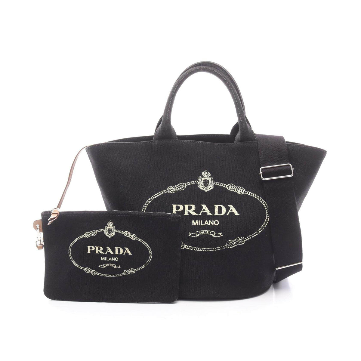 PRADA CANAPA Canvas Tote Bag