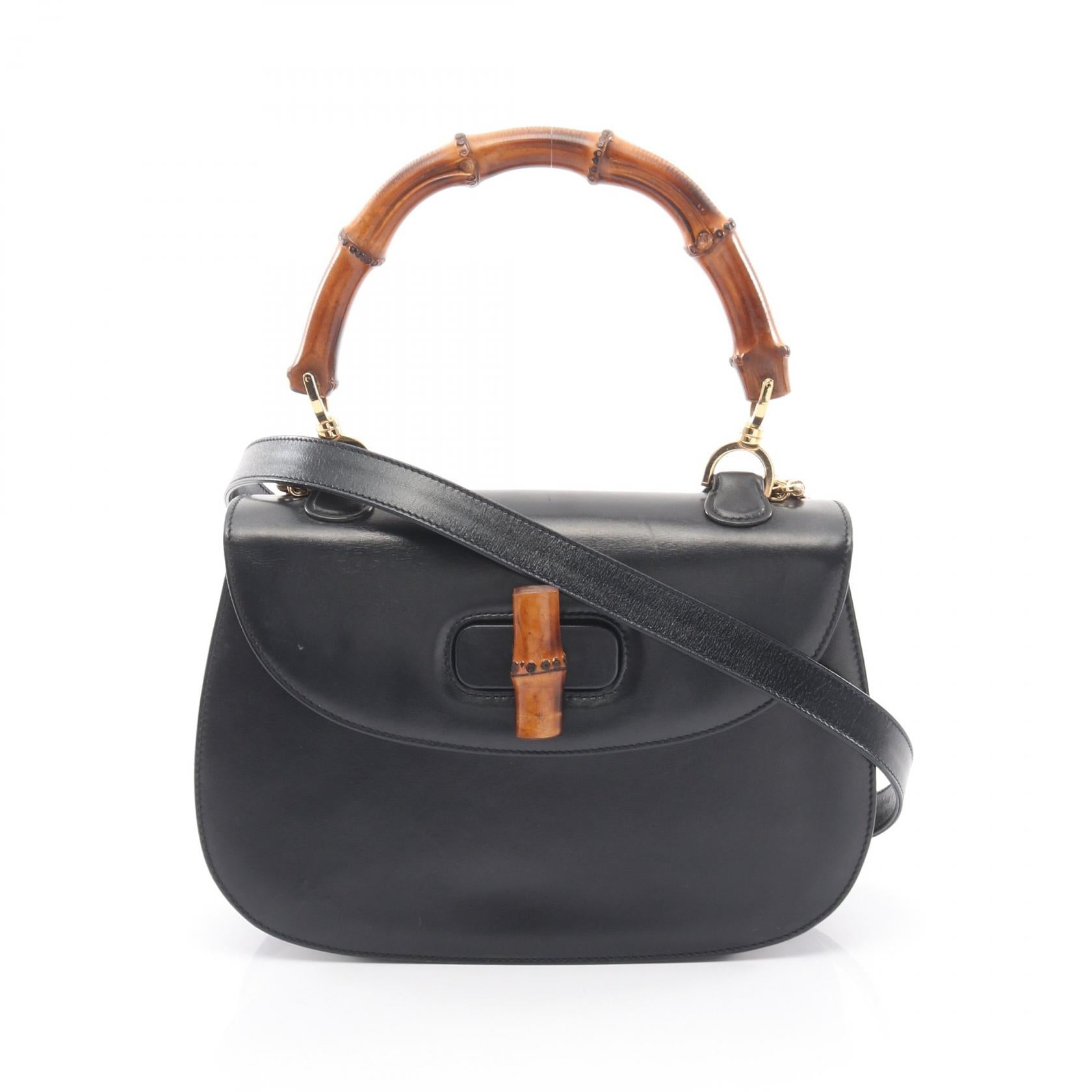 Gucci Bamboo Leather 2way Bag