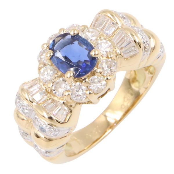 JEWELRY Au750 Sapphire Diamond Ring