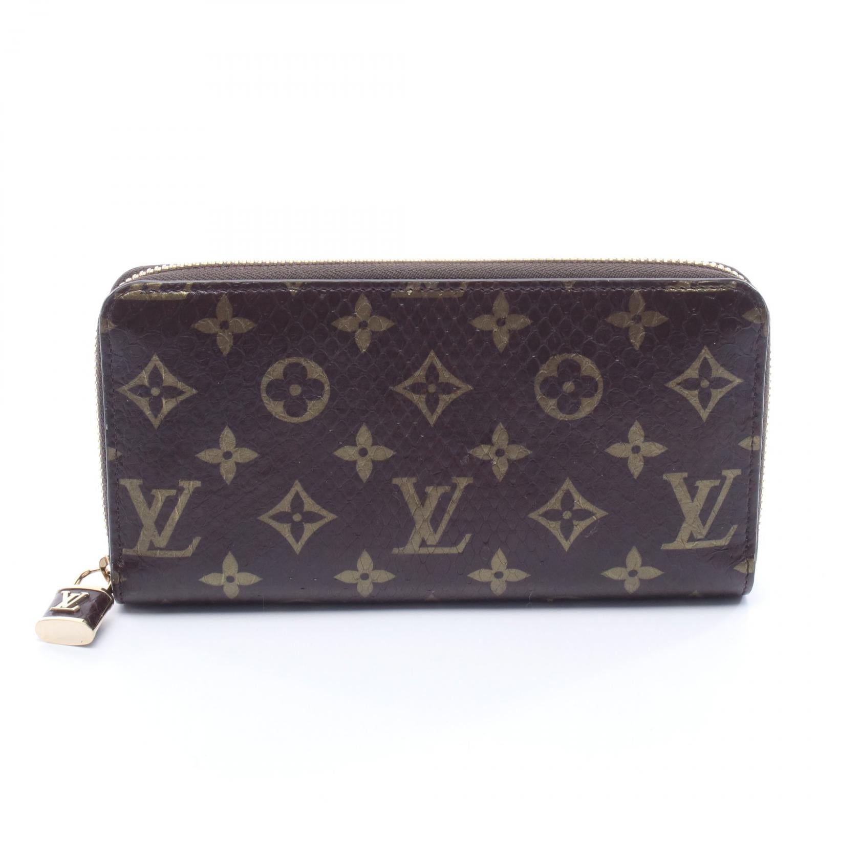 Louis Vuitton Zippy Wallet Monogram Exotic Leather Long Wallet