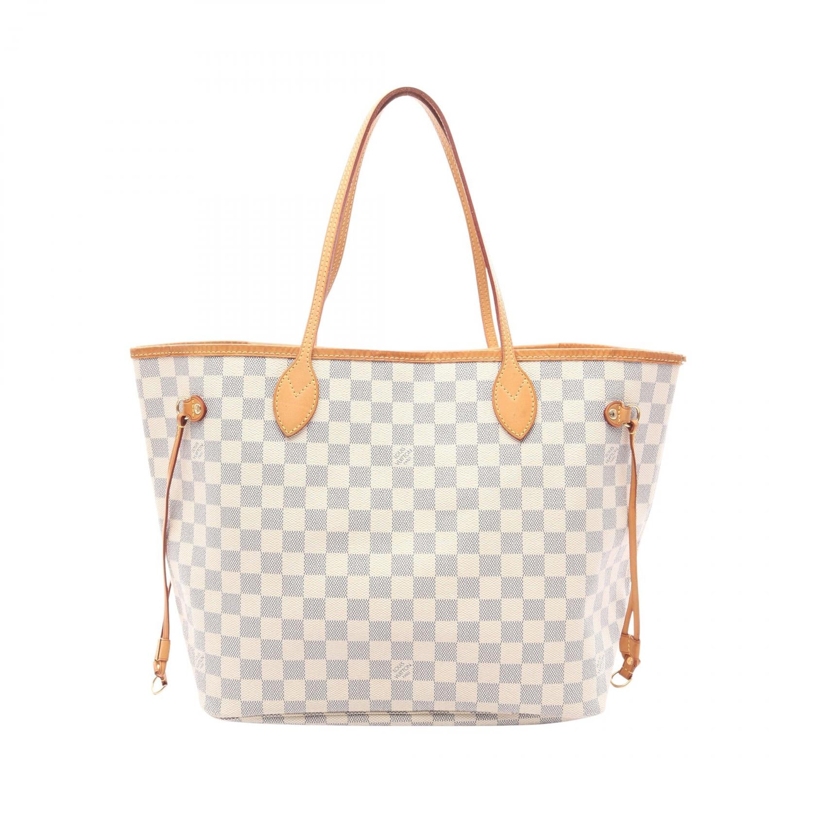 Louis Vuitton Neverfull MM Damier Azur Coated Canvas Tote Bag