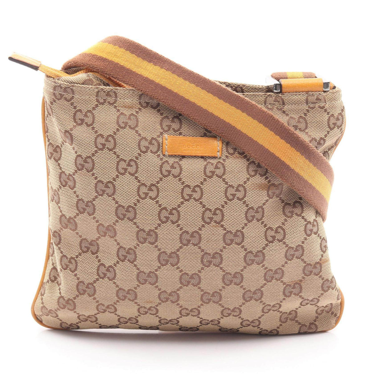 Gucci GG Canvas Leather Shoulder Bag
