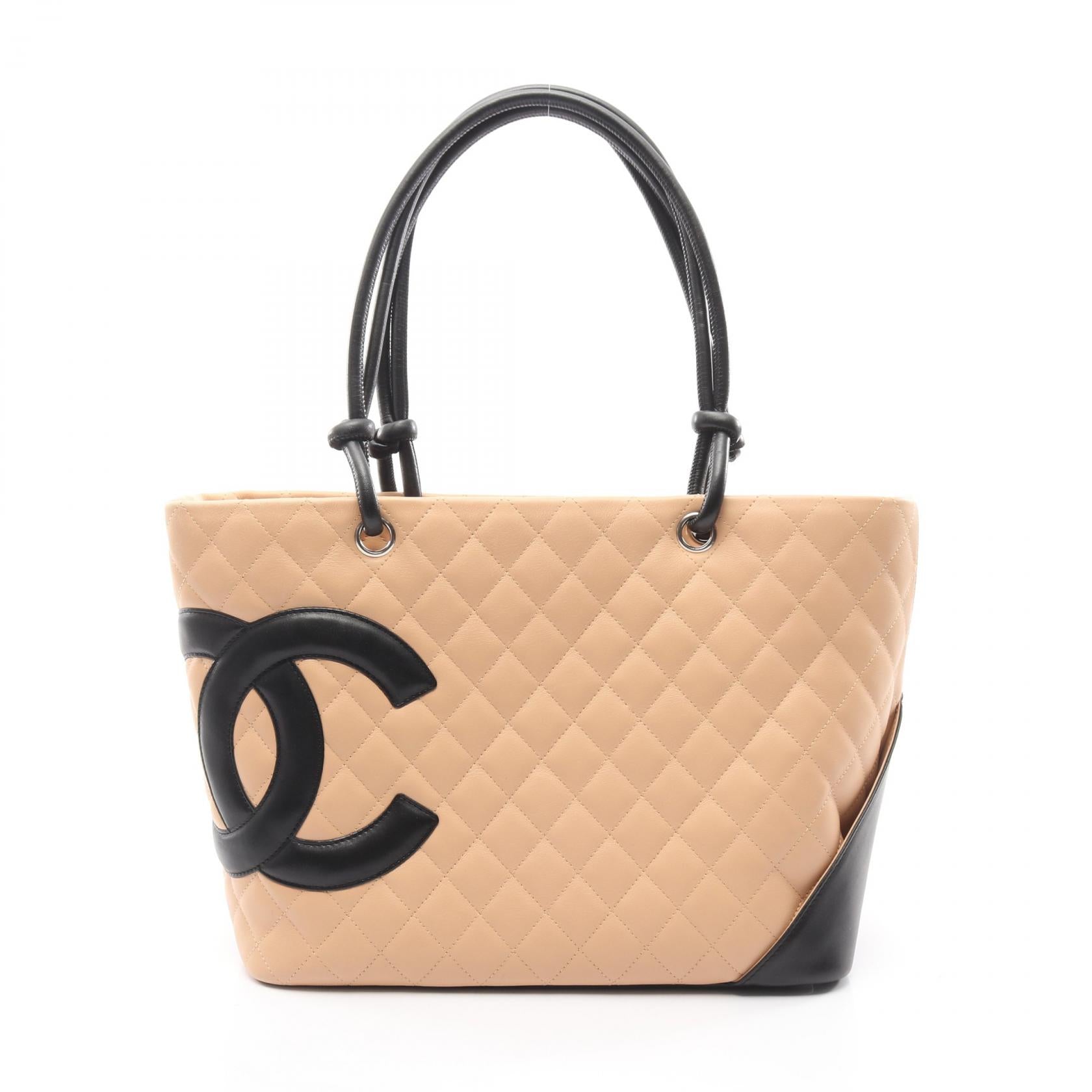CHANEL Cambon Line Leather Tote Bag