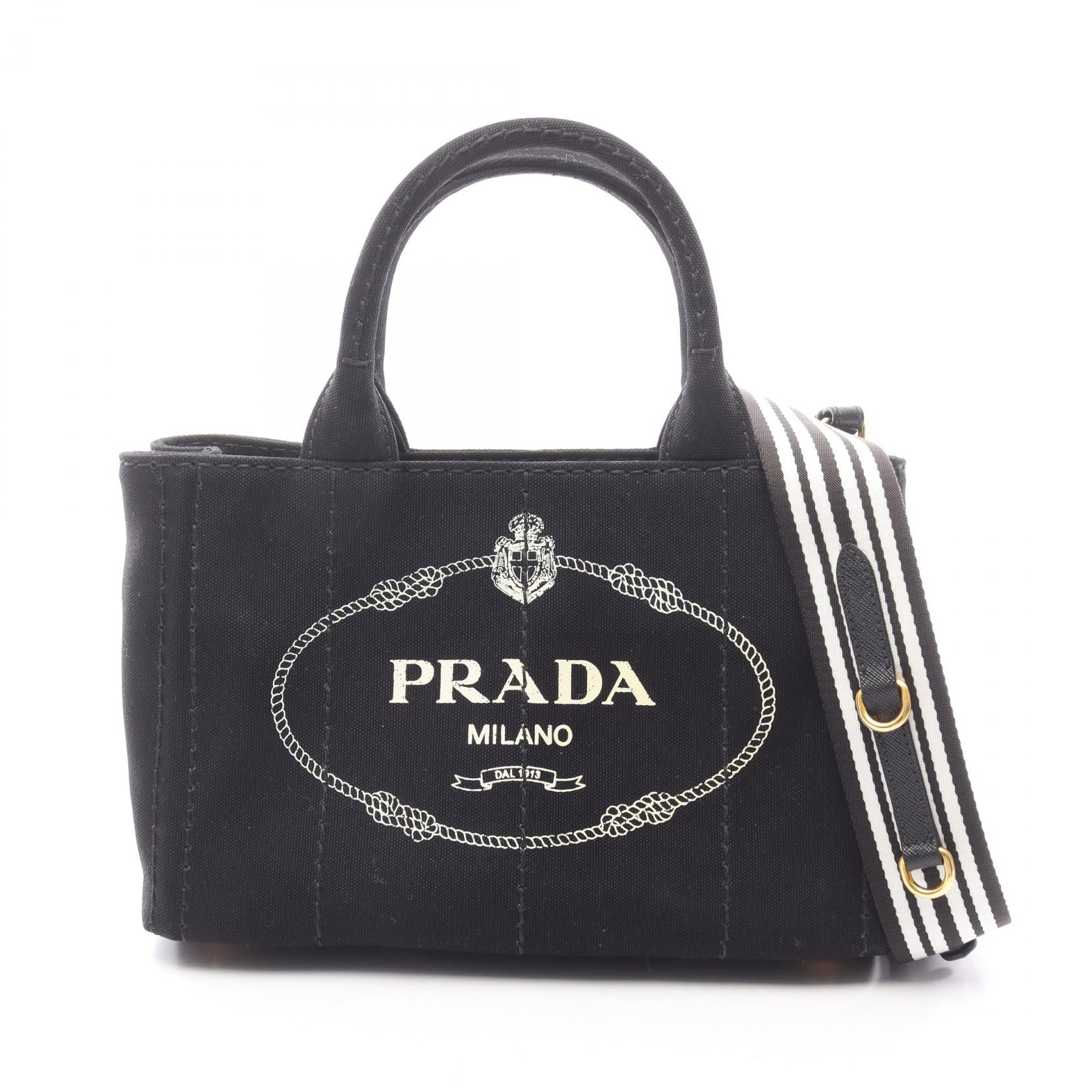 PRADA CANAPA Canvas 2way Tote Bag
