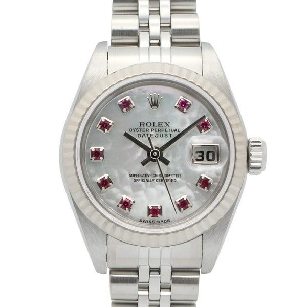 Rolex Datejust Au750 White Gold Watch