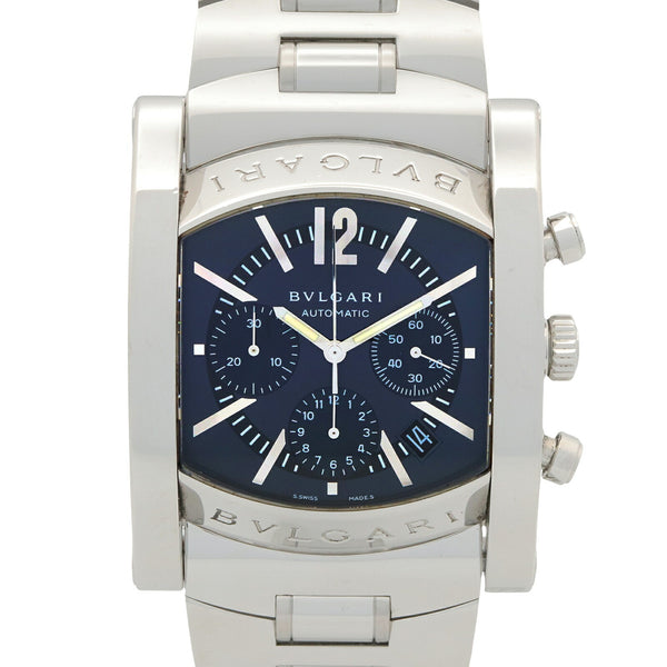 Bvlgari Assioma Chronograph Stainless Steel Mens Watch