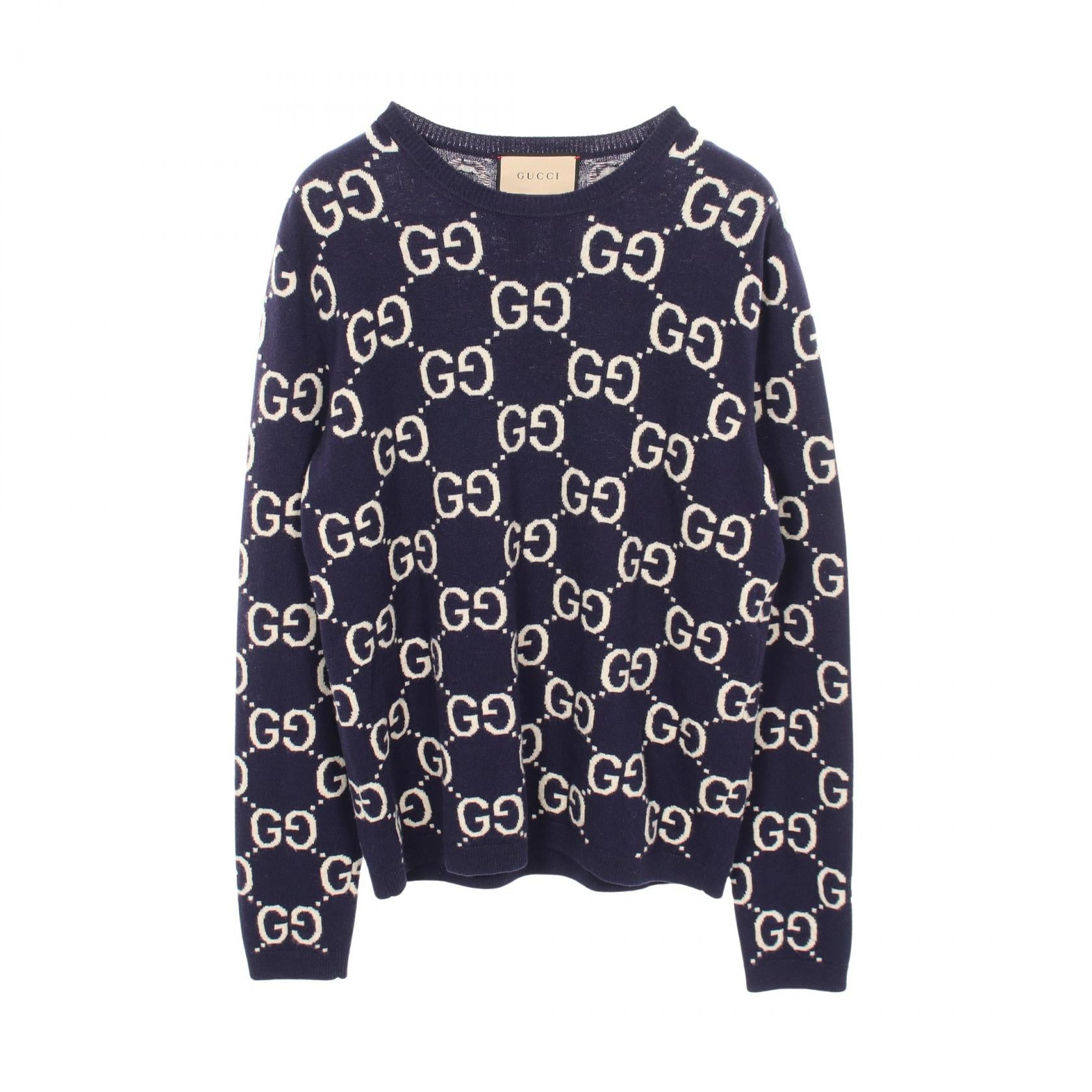 Gucci GG Wool Jacquard Crewneck Sweater