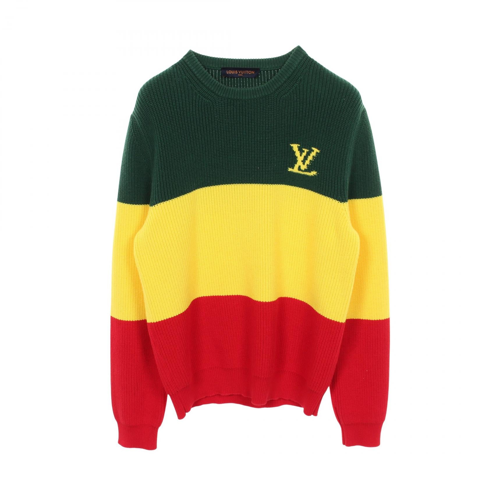 Louis Vuitton Rasta Colorblock Logo Cotton Polyester Knit