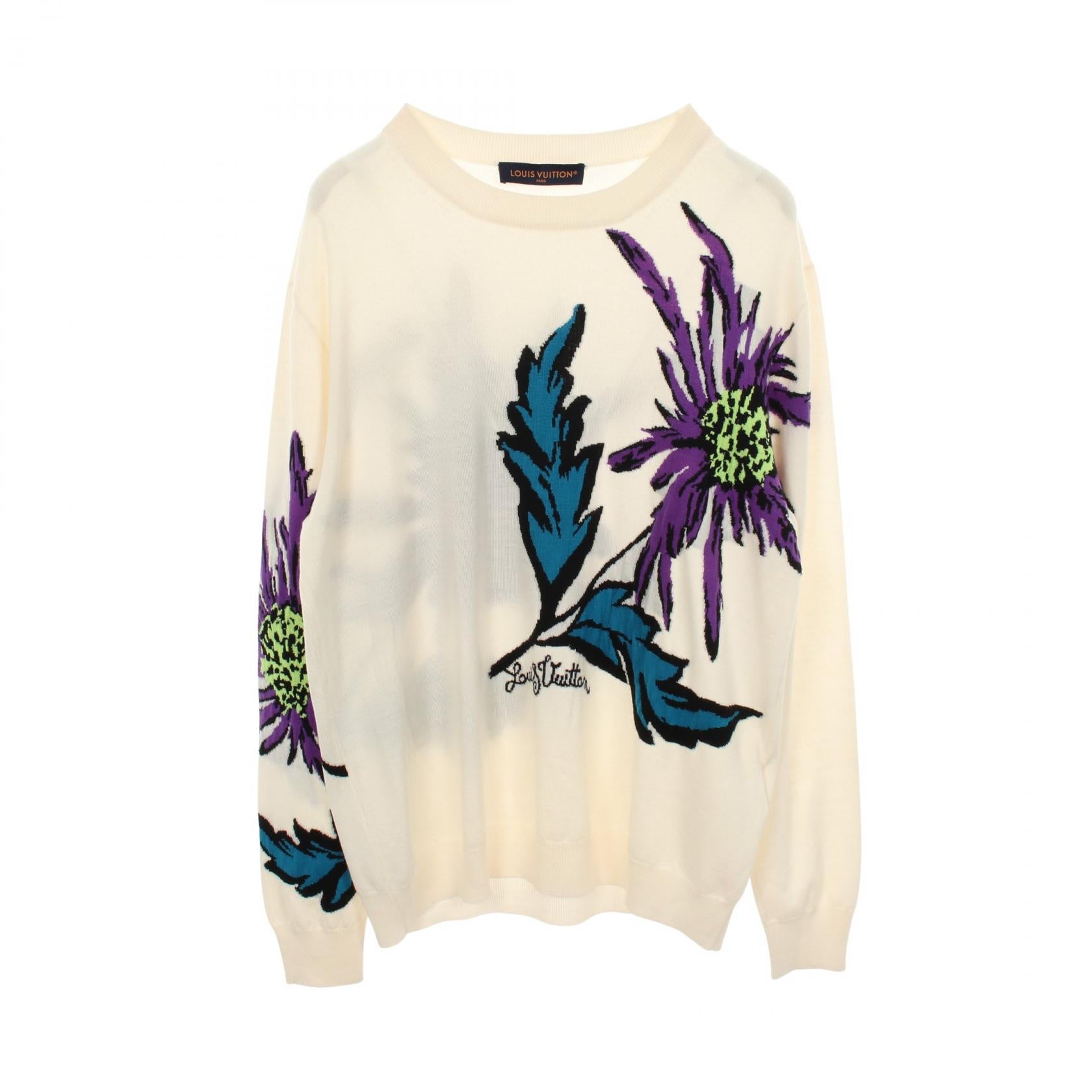 Louis Vuitton Thistle Intarsia Wool Knitwear