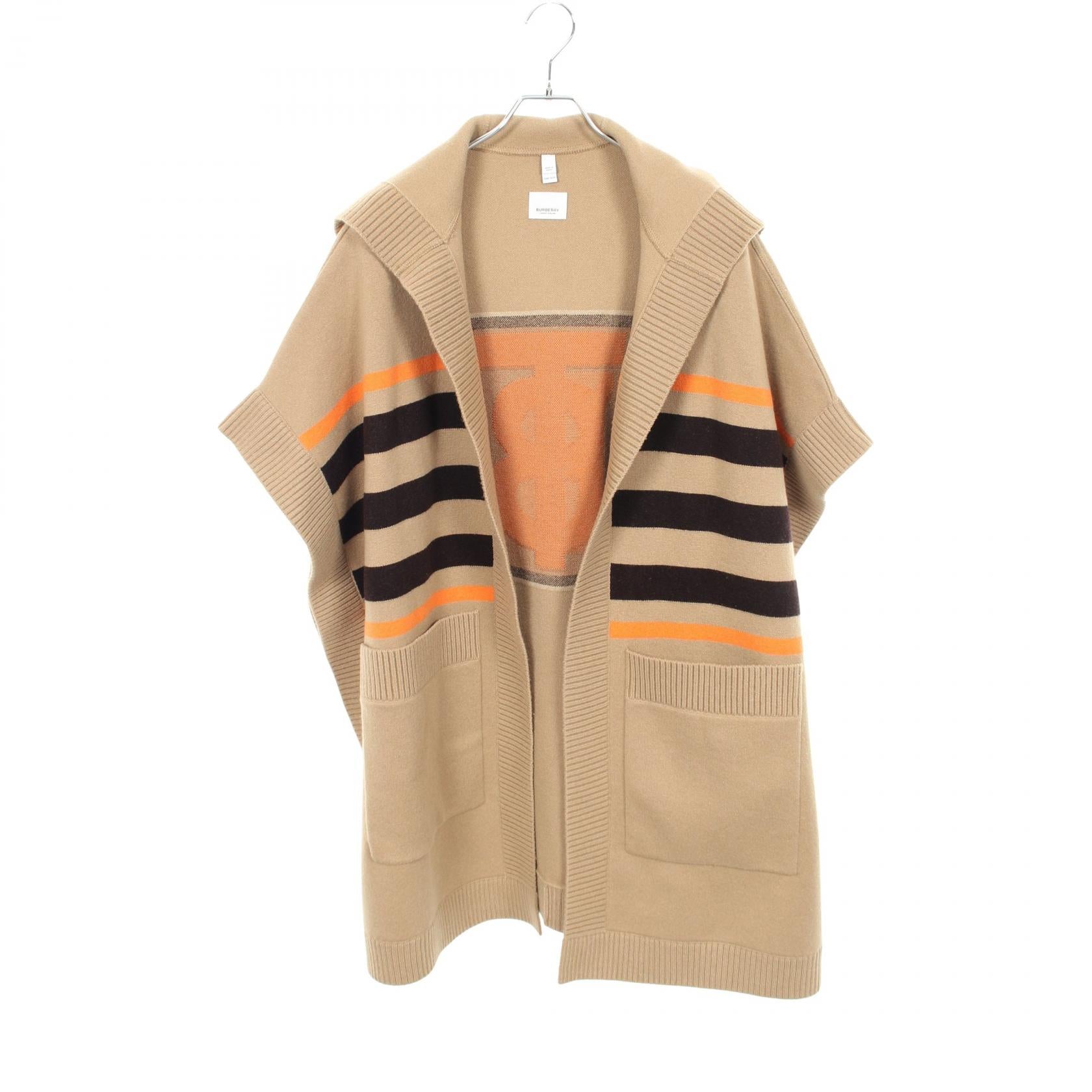Burberry TB Logo Wool Poncho