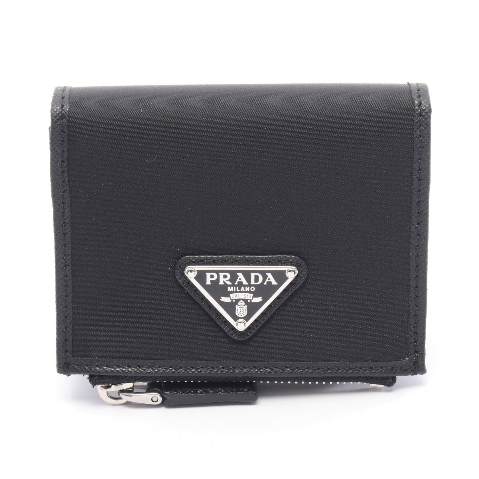 Prada Re-Nylon Leather Wallet