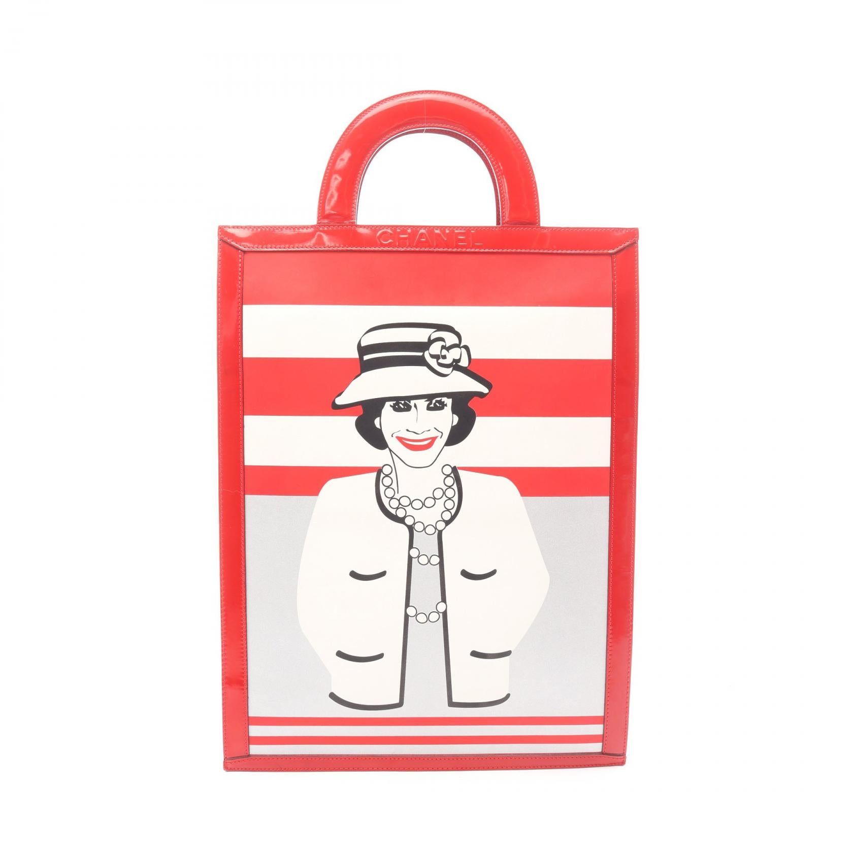 Chanel Coco Mademoiselle Patent Leather Tote Bag