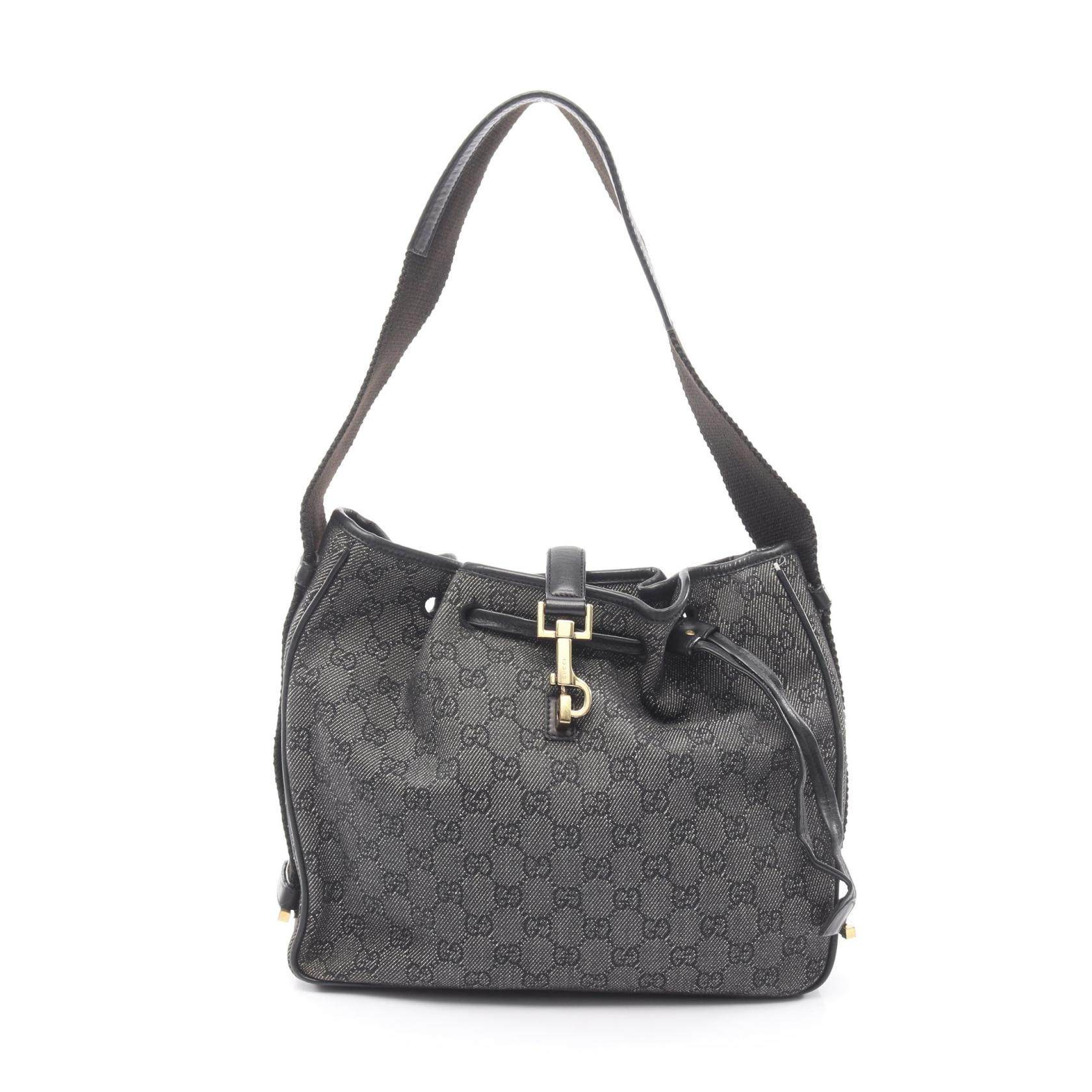 Gucci GG Canvas Leather Shoulder Bag
