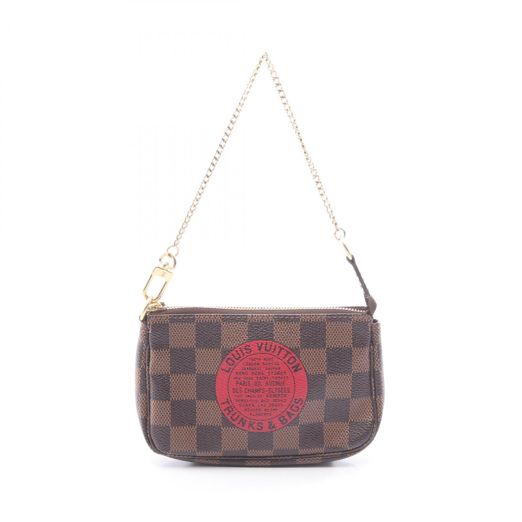 Louis Vuitton Mini Pochette Accessoires Damier Ebene Handbag