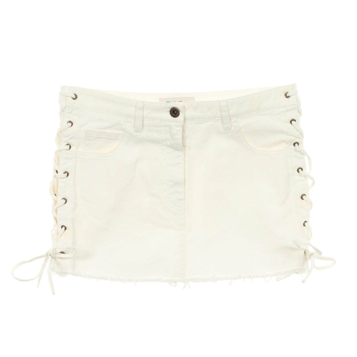Miu Miu Cotton Mini Skirt