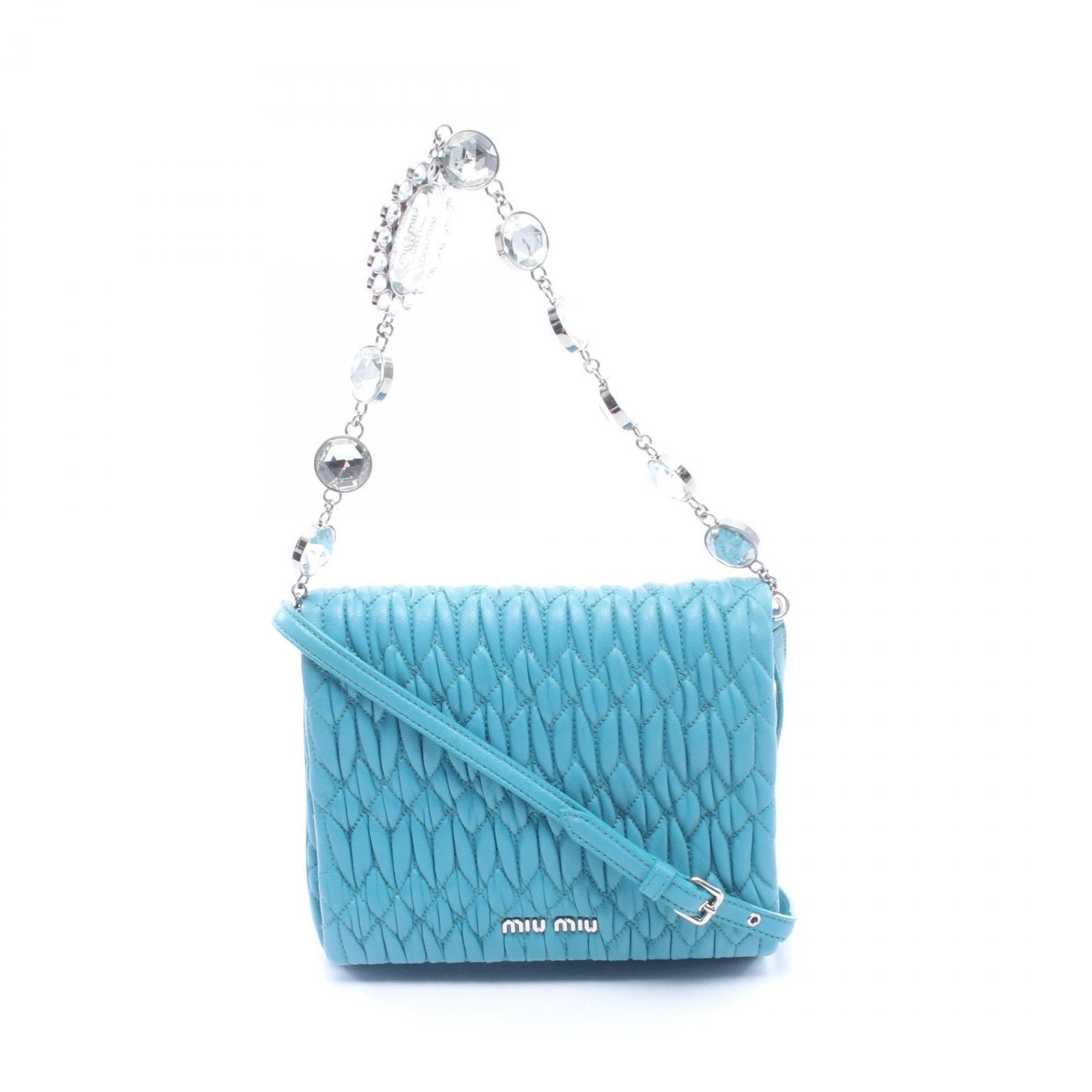 Miu Miu NAPPA CRISTAL leather 2way handbag