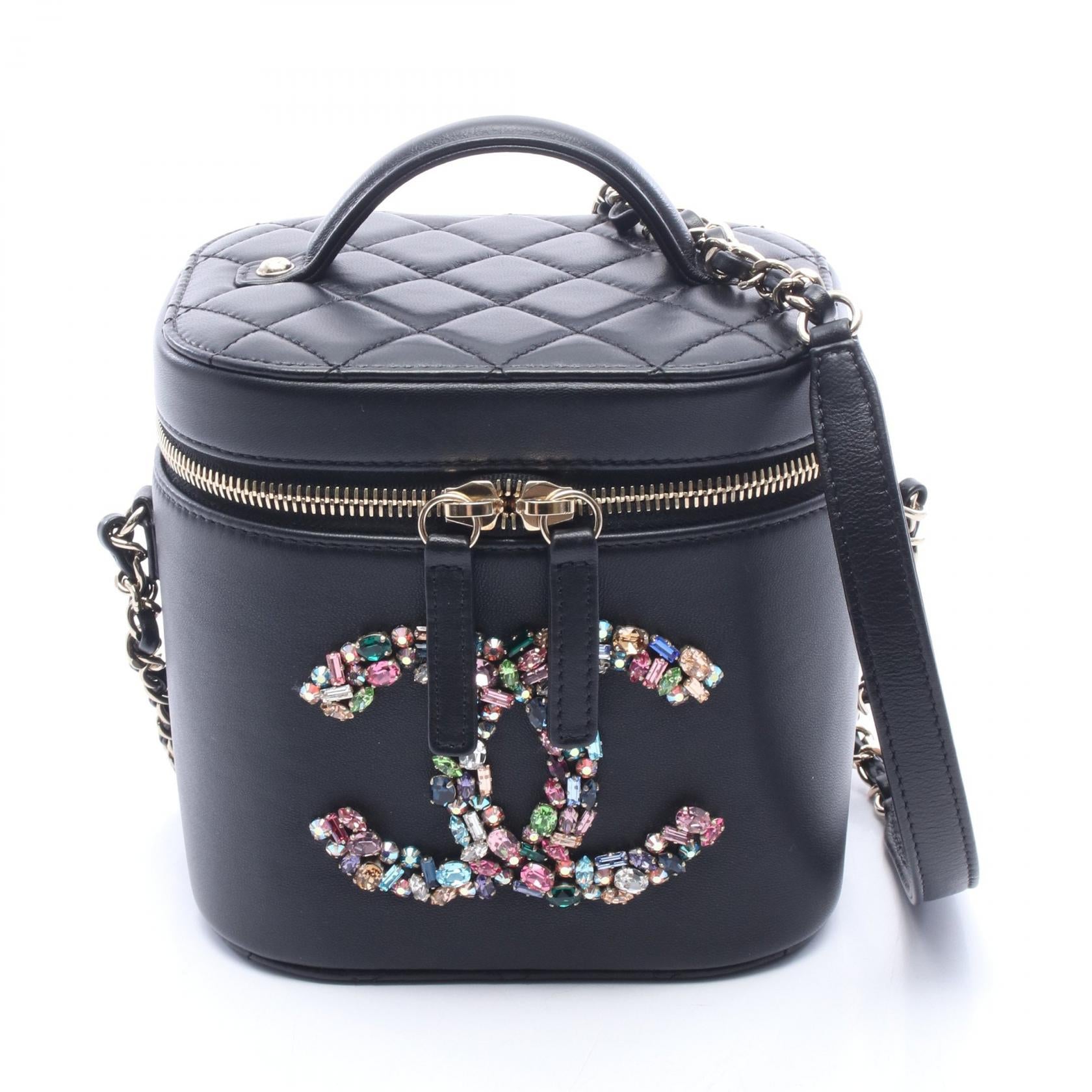 Chanel Crystal Mania Matelasse Coco Mark Lambskin 2way Bag