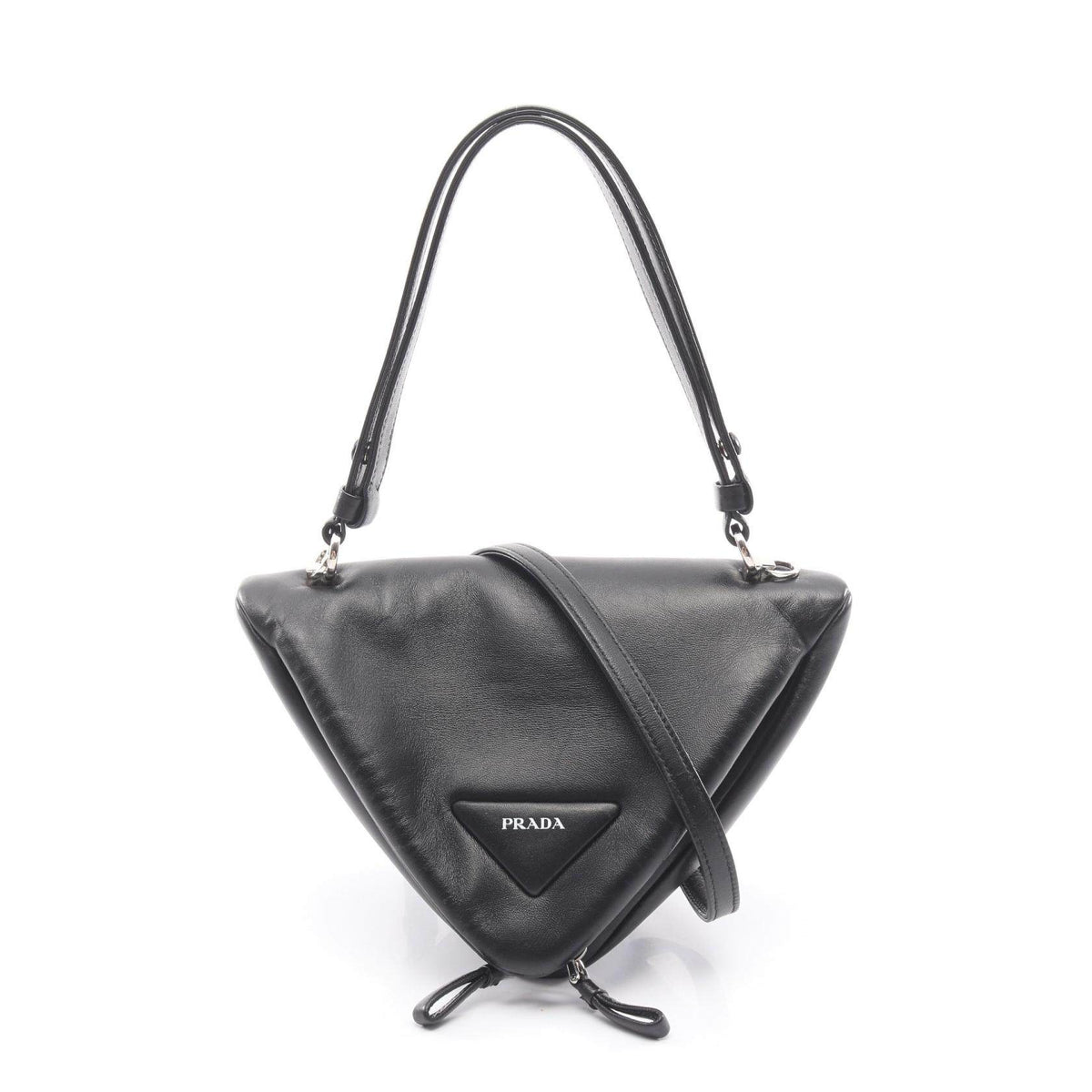 Prada Triangle Leather 2way Handbag