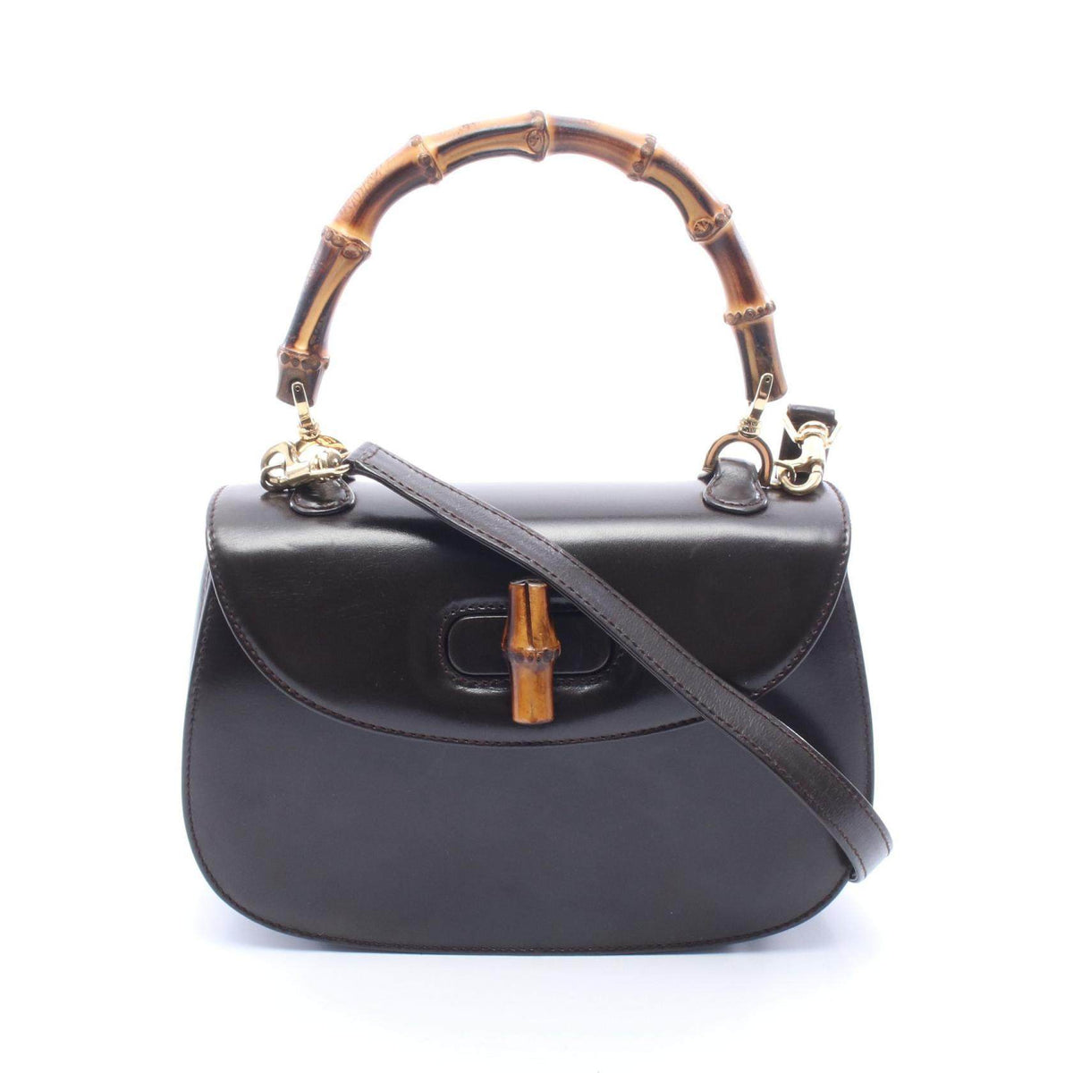 Gucci Bamboo Leather 2way Handbag