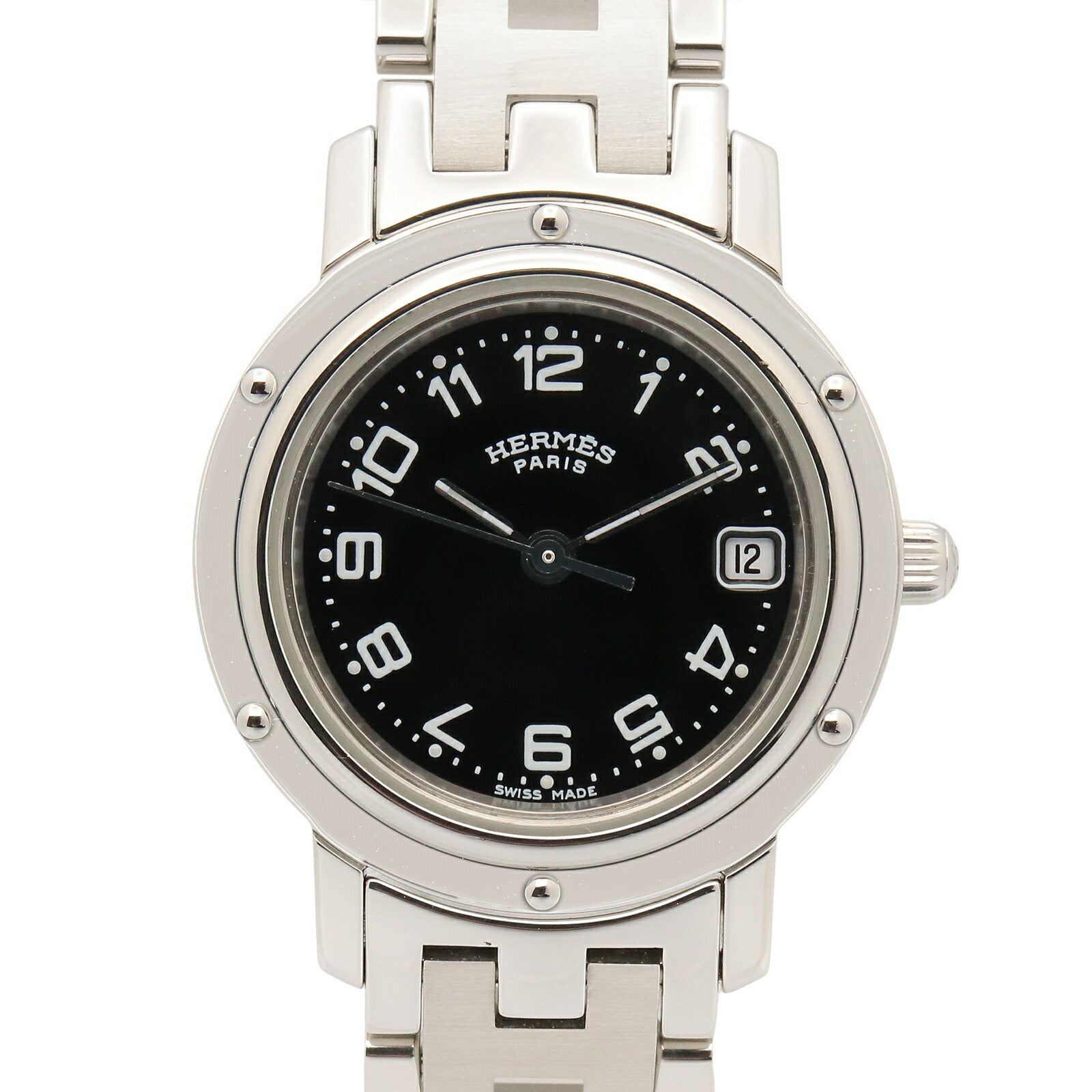 Hermes Clipper Stainless Steel Watch