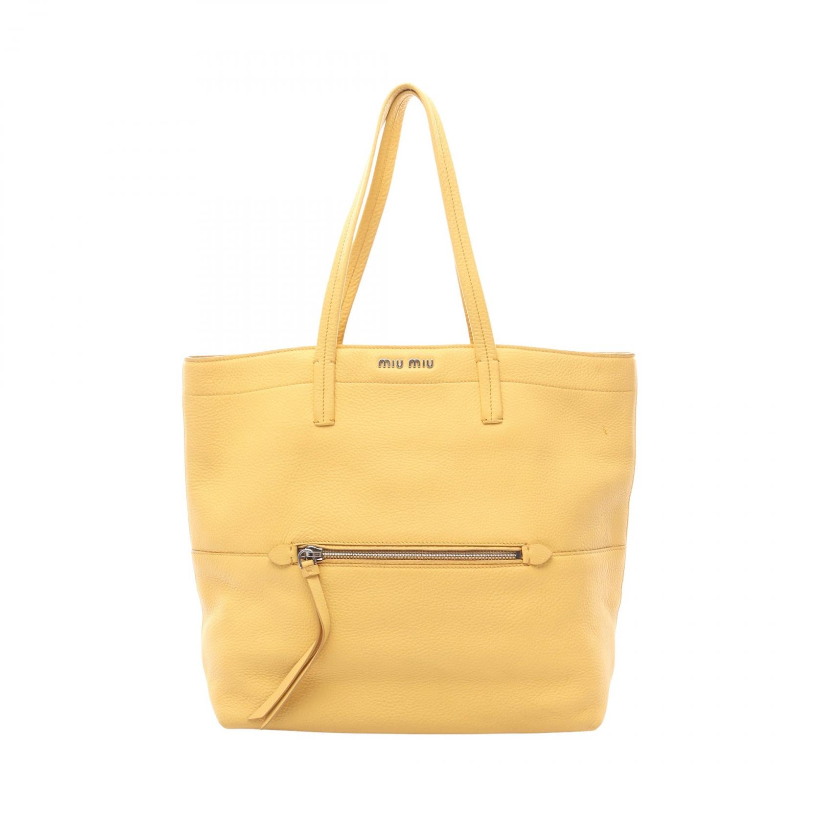 Miu Miu Leather Tote Bag