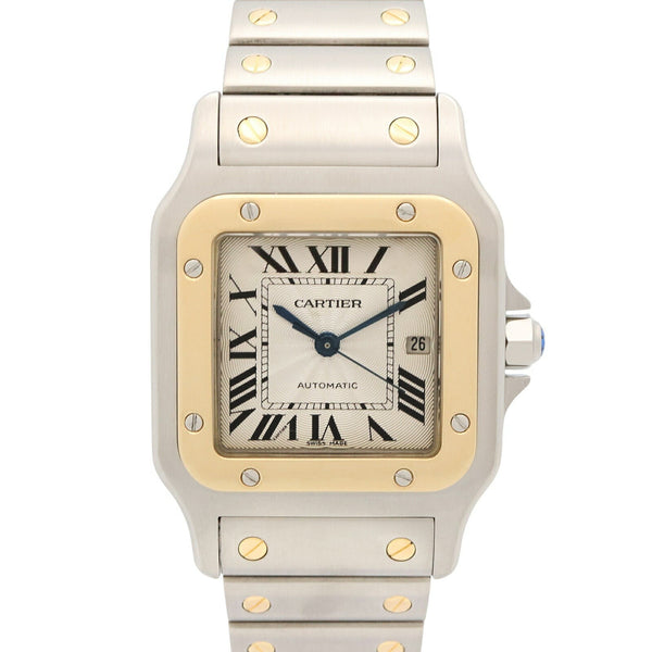 Cartier Santos Galbee Au750 Stainless Steel
