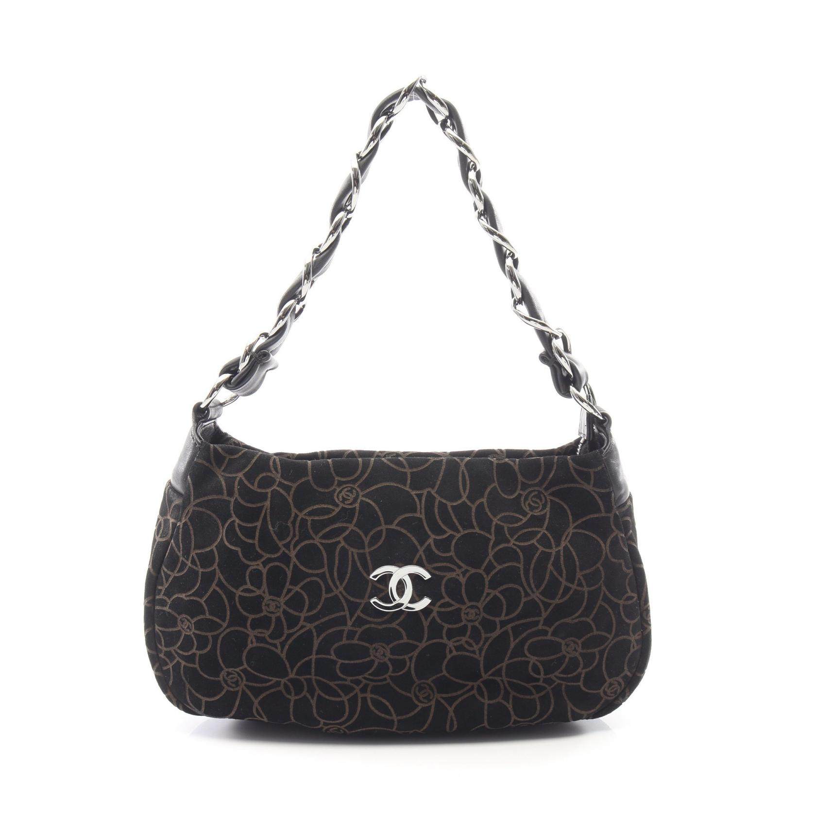 Chanel Camelia Leather Handbag