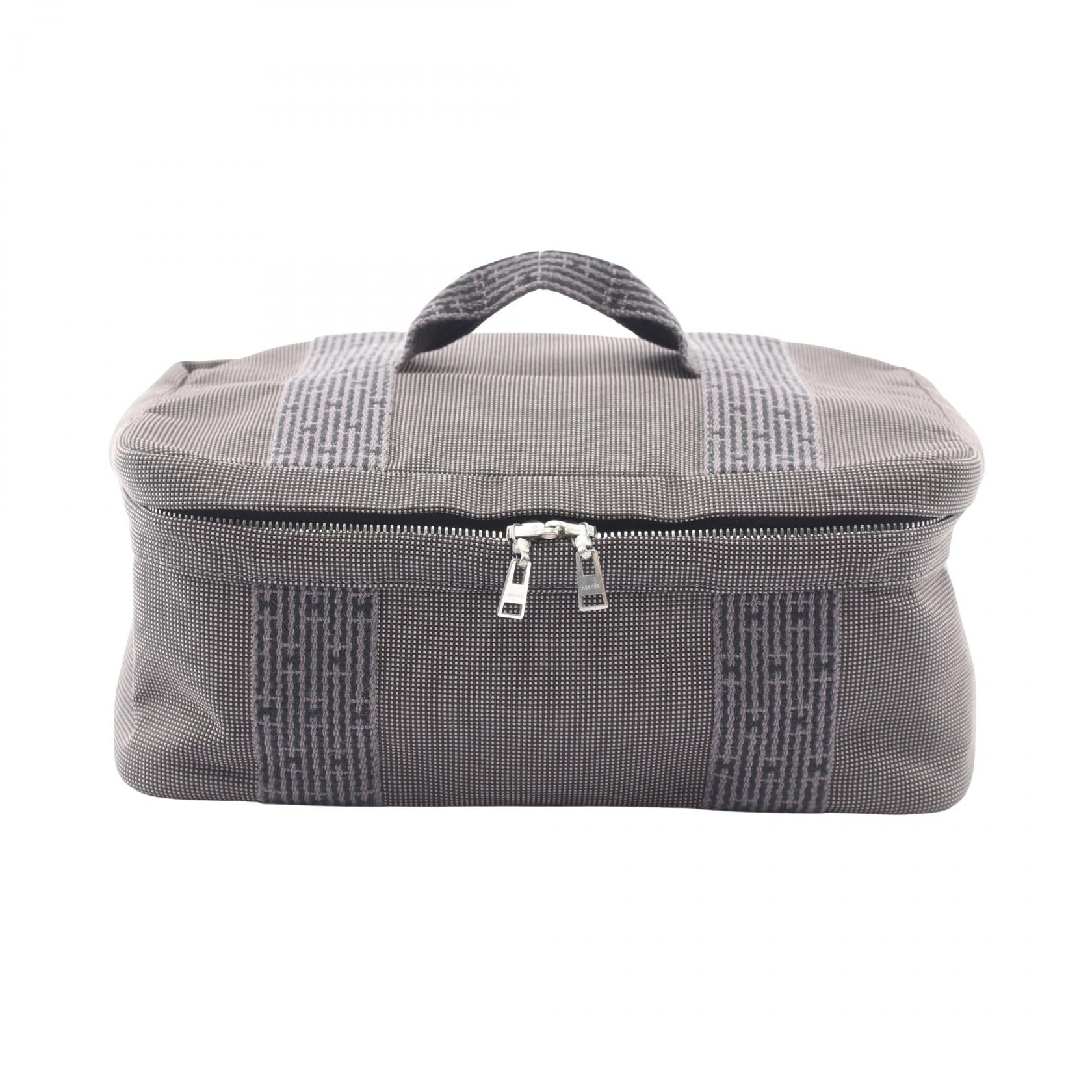 Hermes Herline Nylon Canvas Handbag
