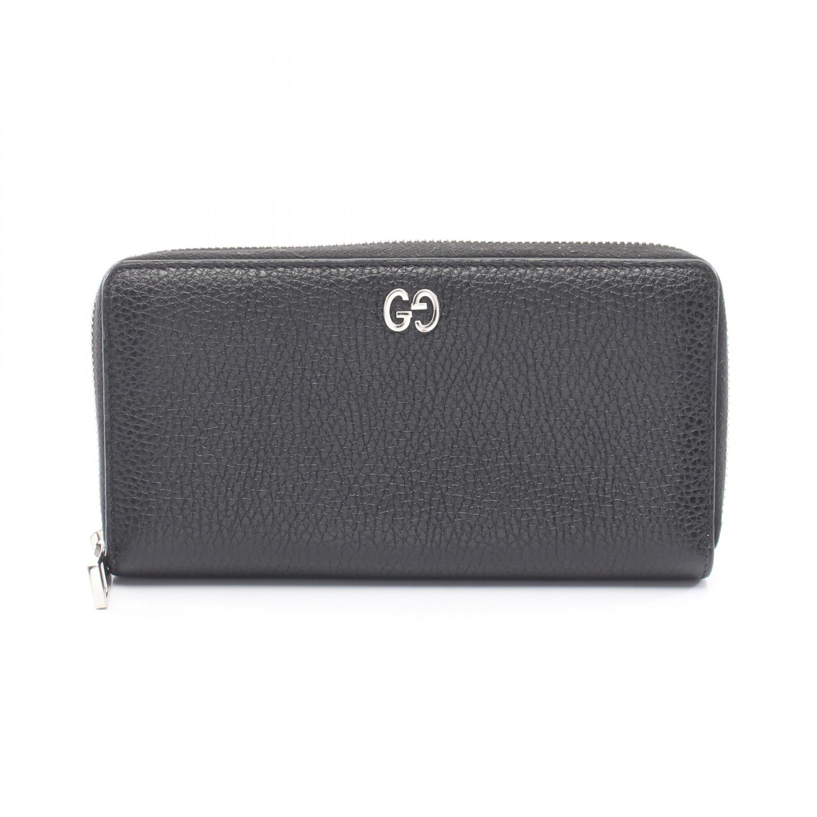 Gucci GG Metal Leather Long Wallet