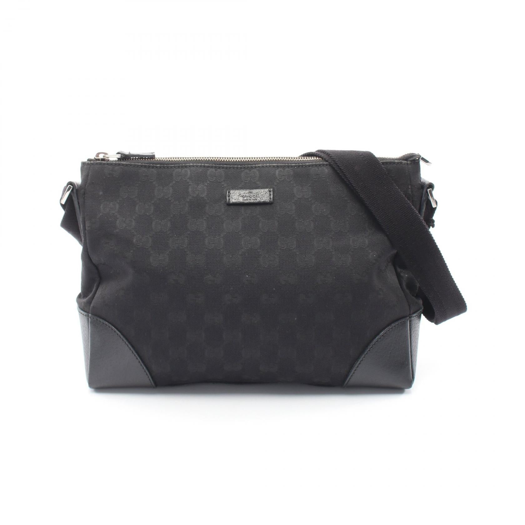 Gucci GG Canvas Leather Shoulder Bag