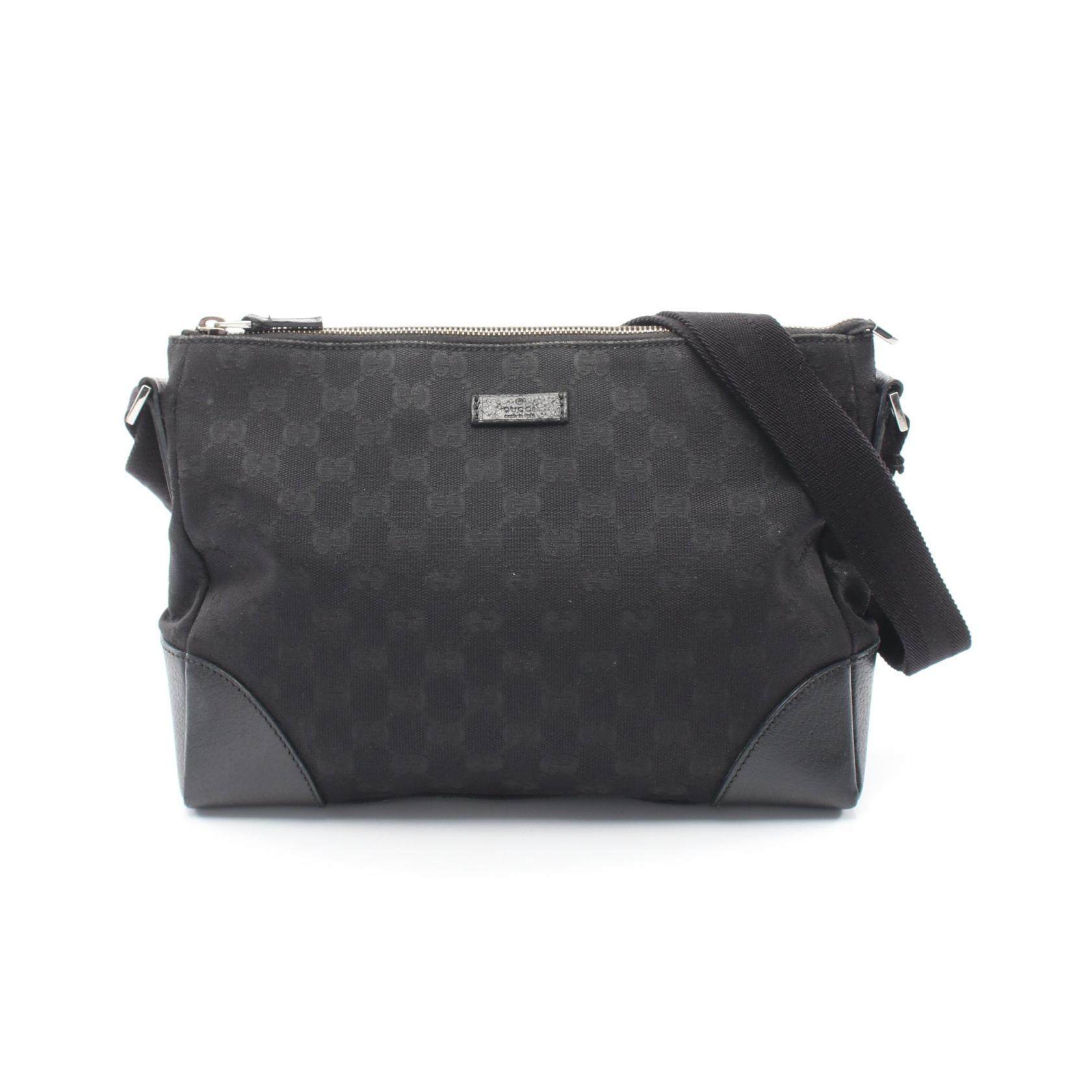 Gucci GG Canvas Leather Shoulder Bag