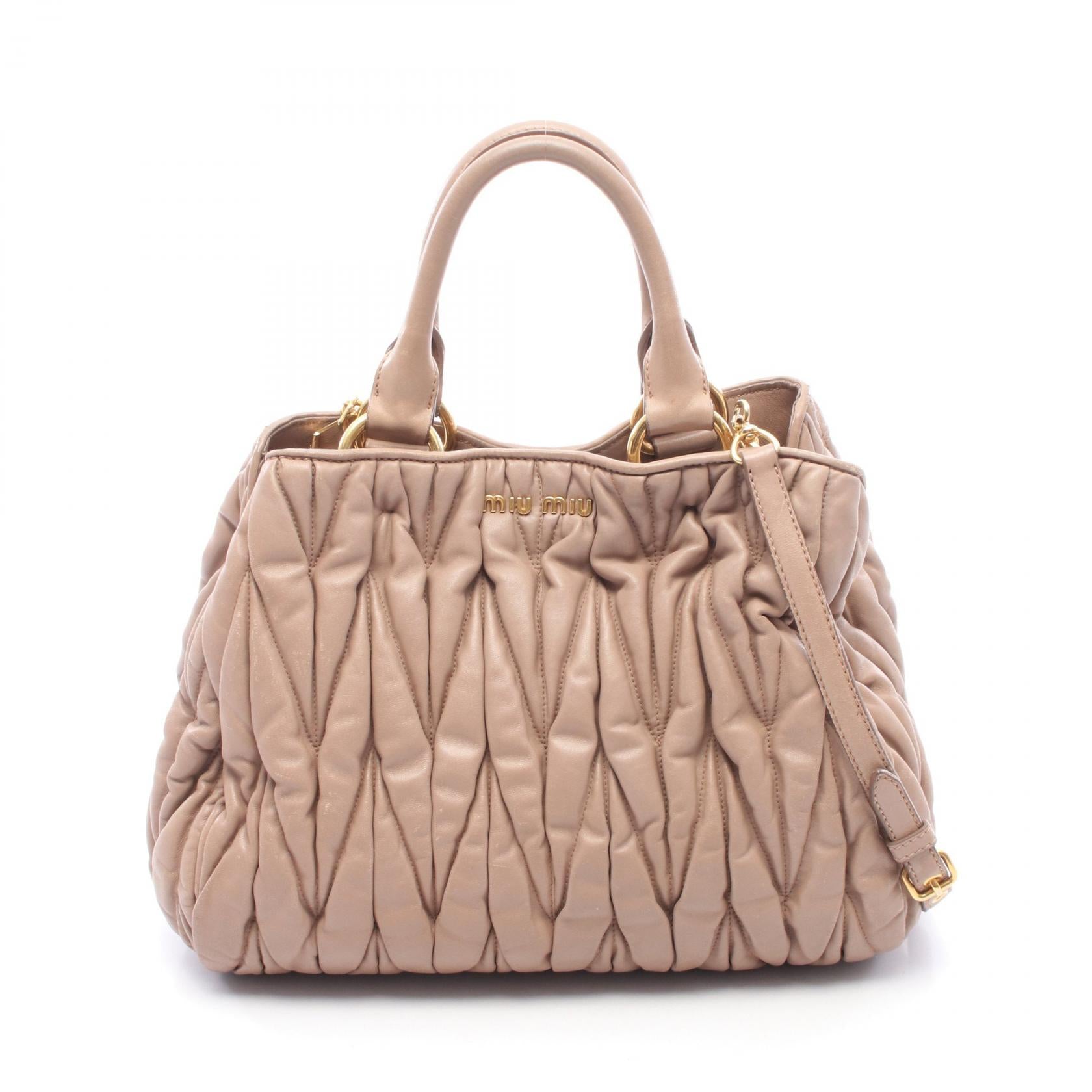 Miu Miu Matelasse 2way Leather Handbag