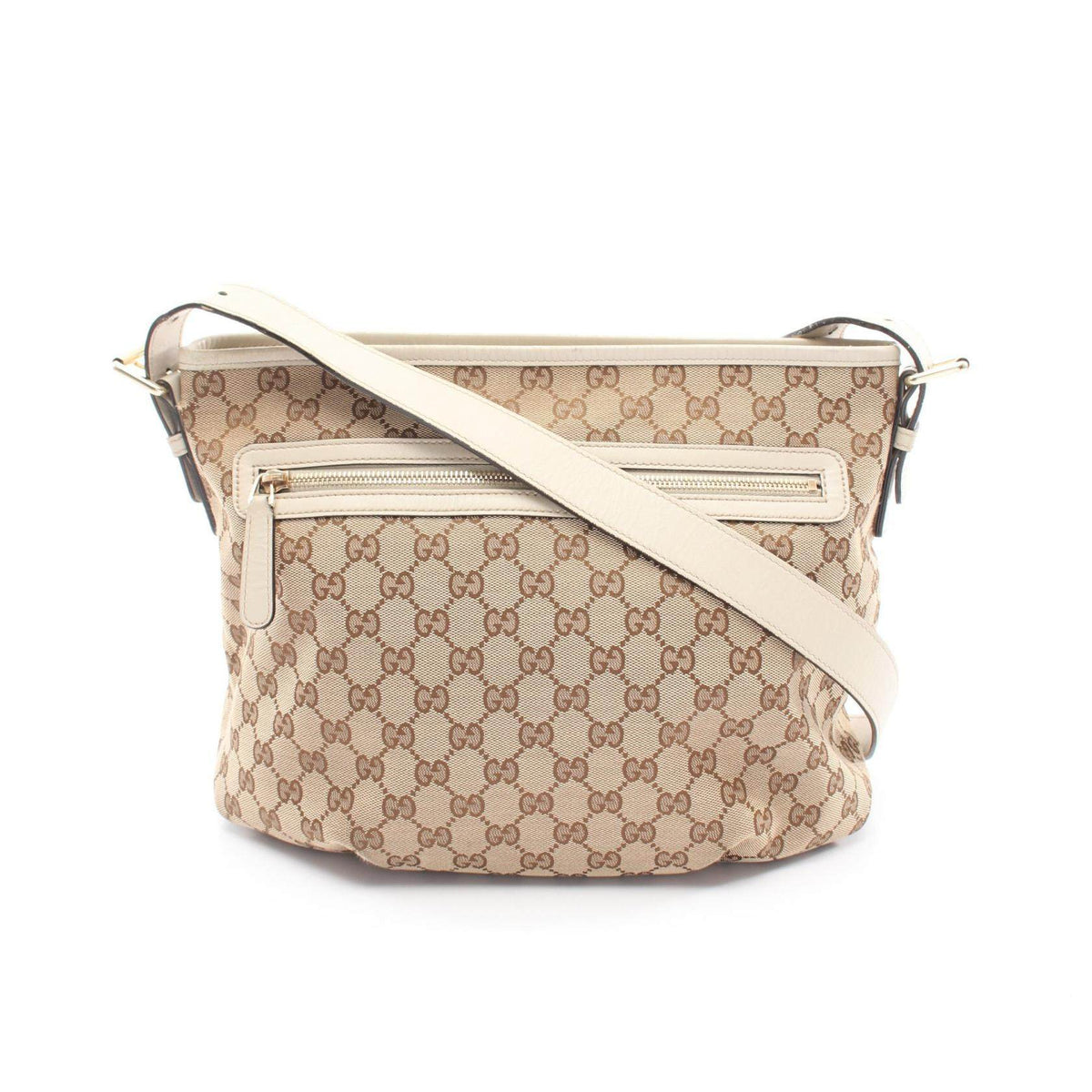 Gucci GG Canvas Leather Shoulder Bag