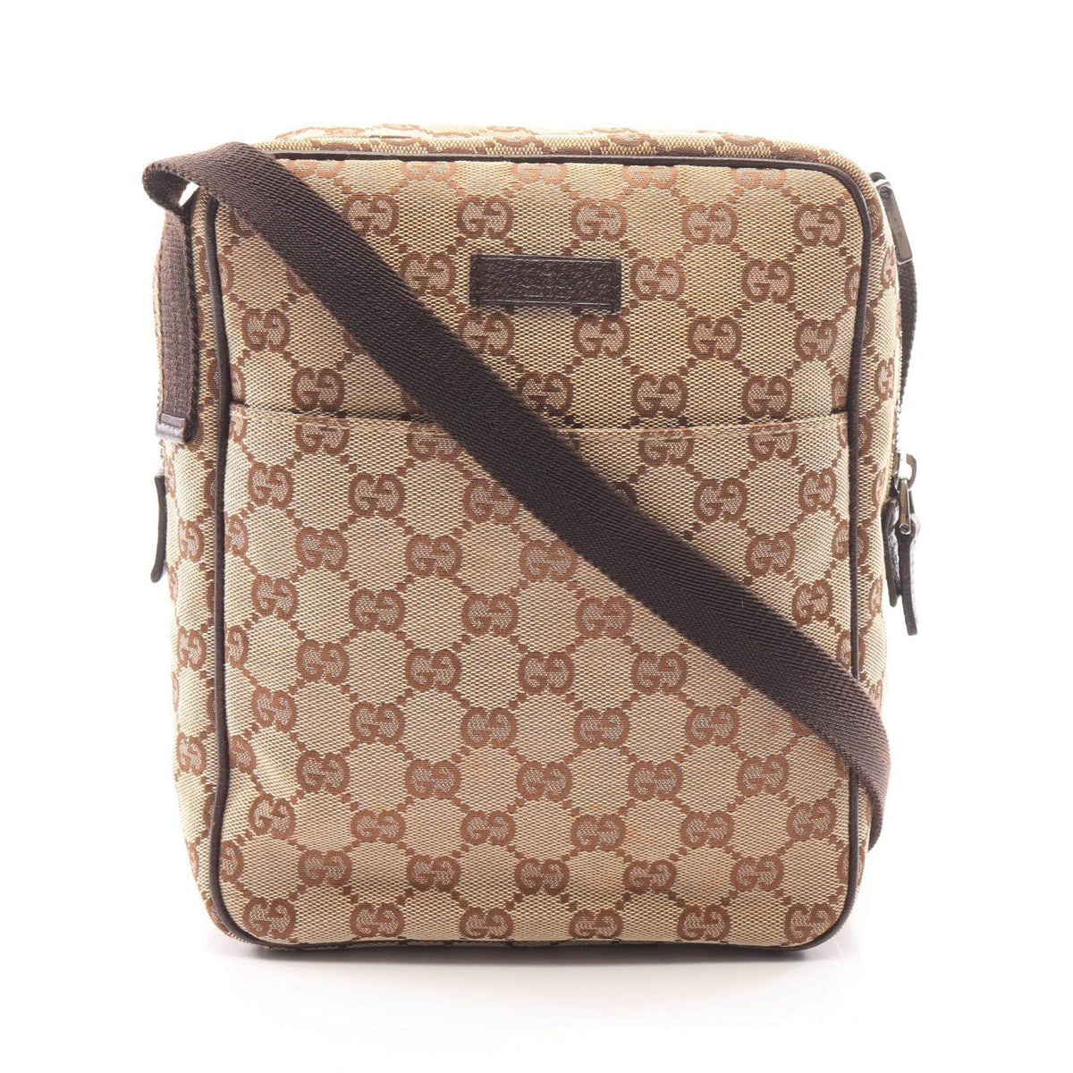 Gucci GG Canvas Leather Shoulder Bag